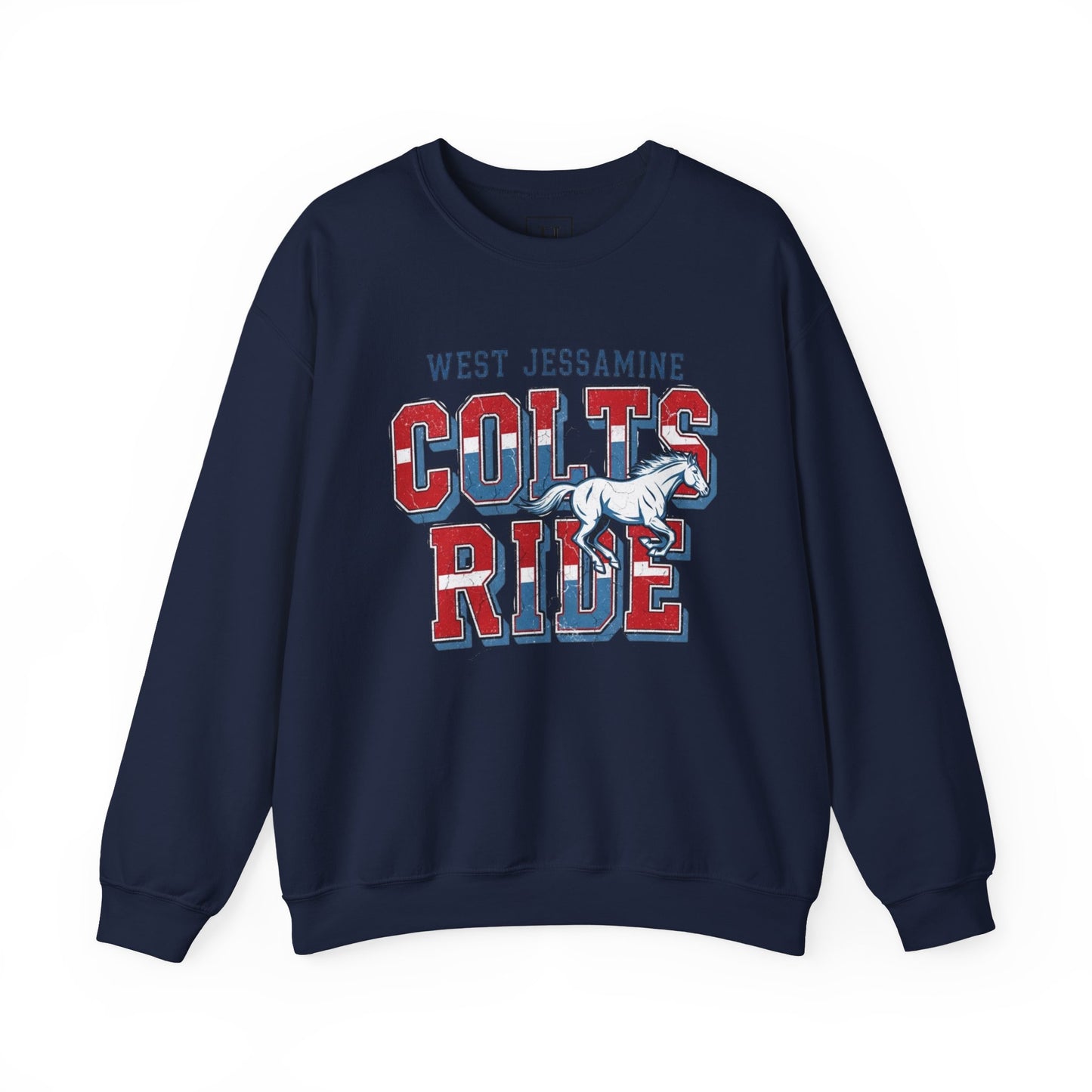 Crewneck Sweatshirt - West Jess RIDE COLTS Sweater
