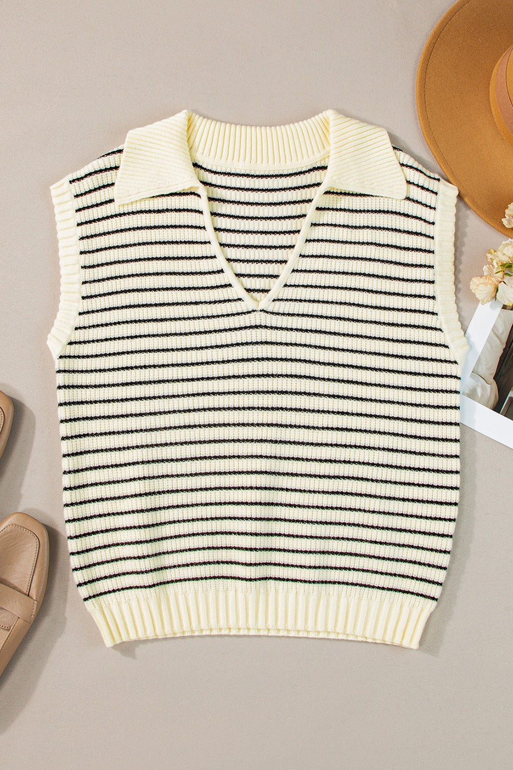 Striped Collared Neck Shirt