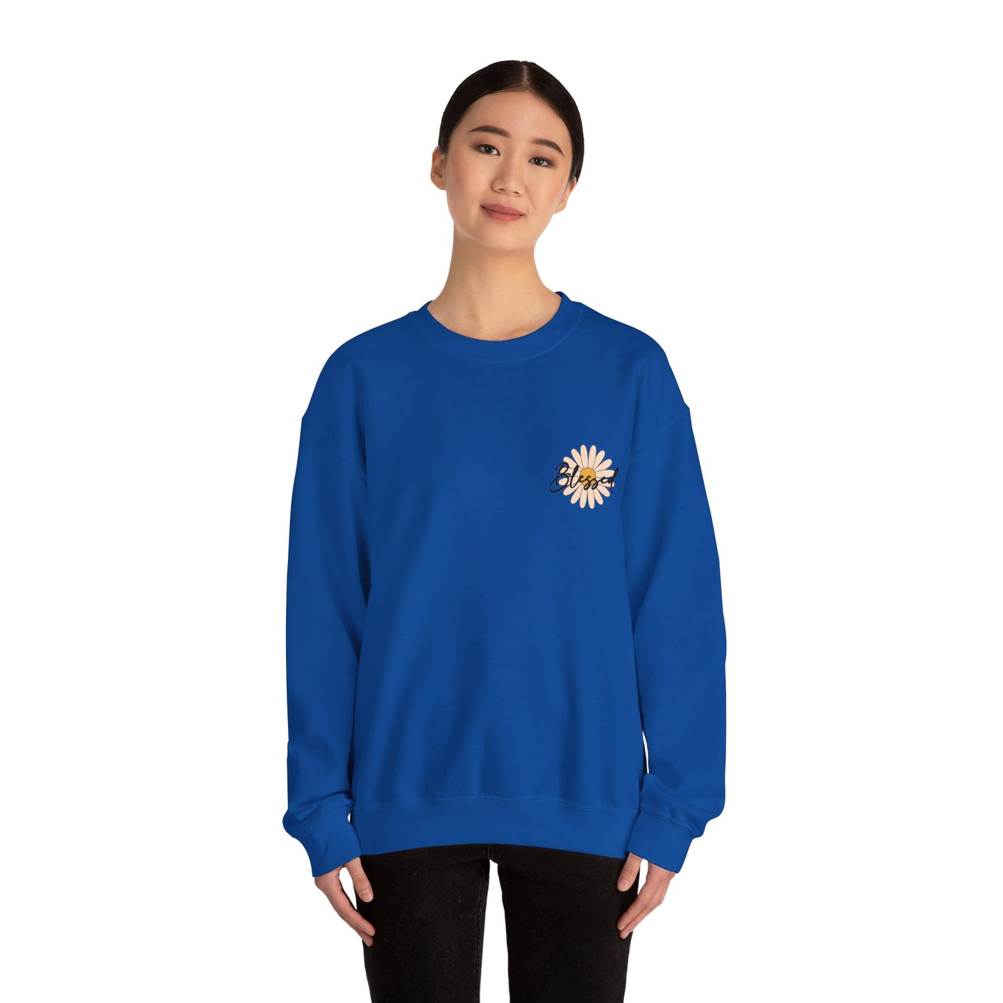 Blessed, Hand Picked By God Christian Sweater (front and back)