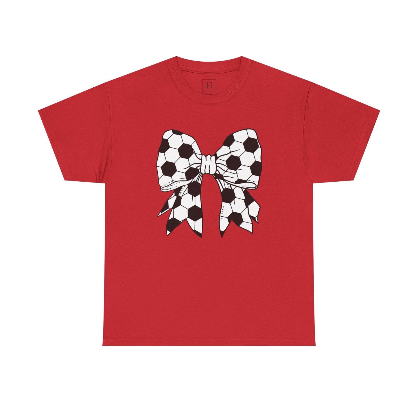 Soccer Sport Bow Tee - Unisex Heavy Cotton