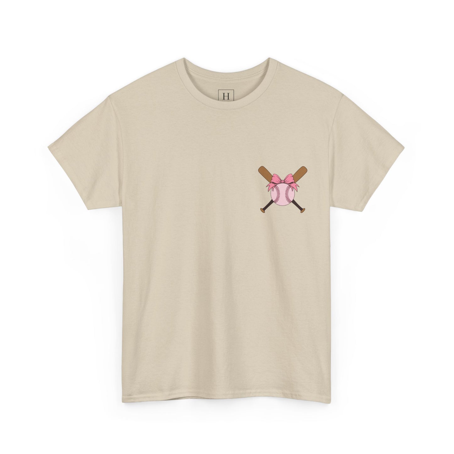 Softball/Baseball Sport Tee (Front & Back) - Unisex Heavy Cotton