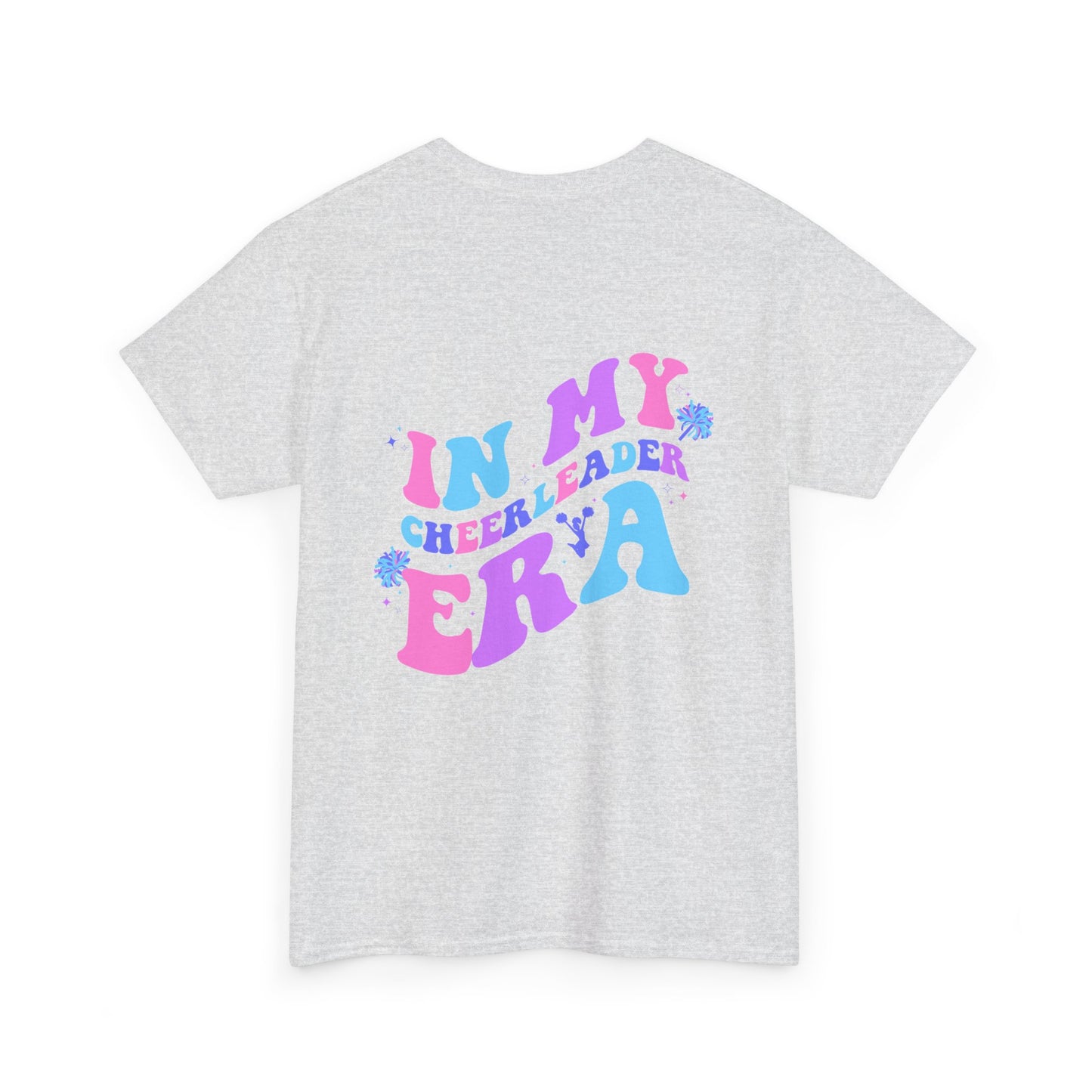 in my cheerleading era front and back cheer adult t-shirt