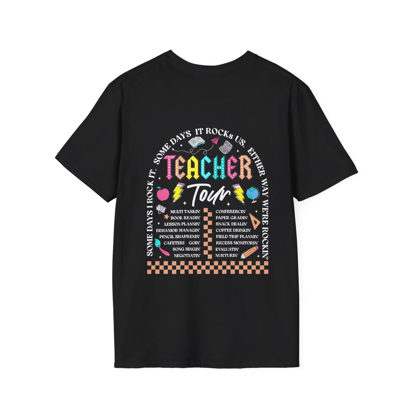 ABCD TOUR Teacher T-Shirt (Front & Back)