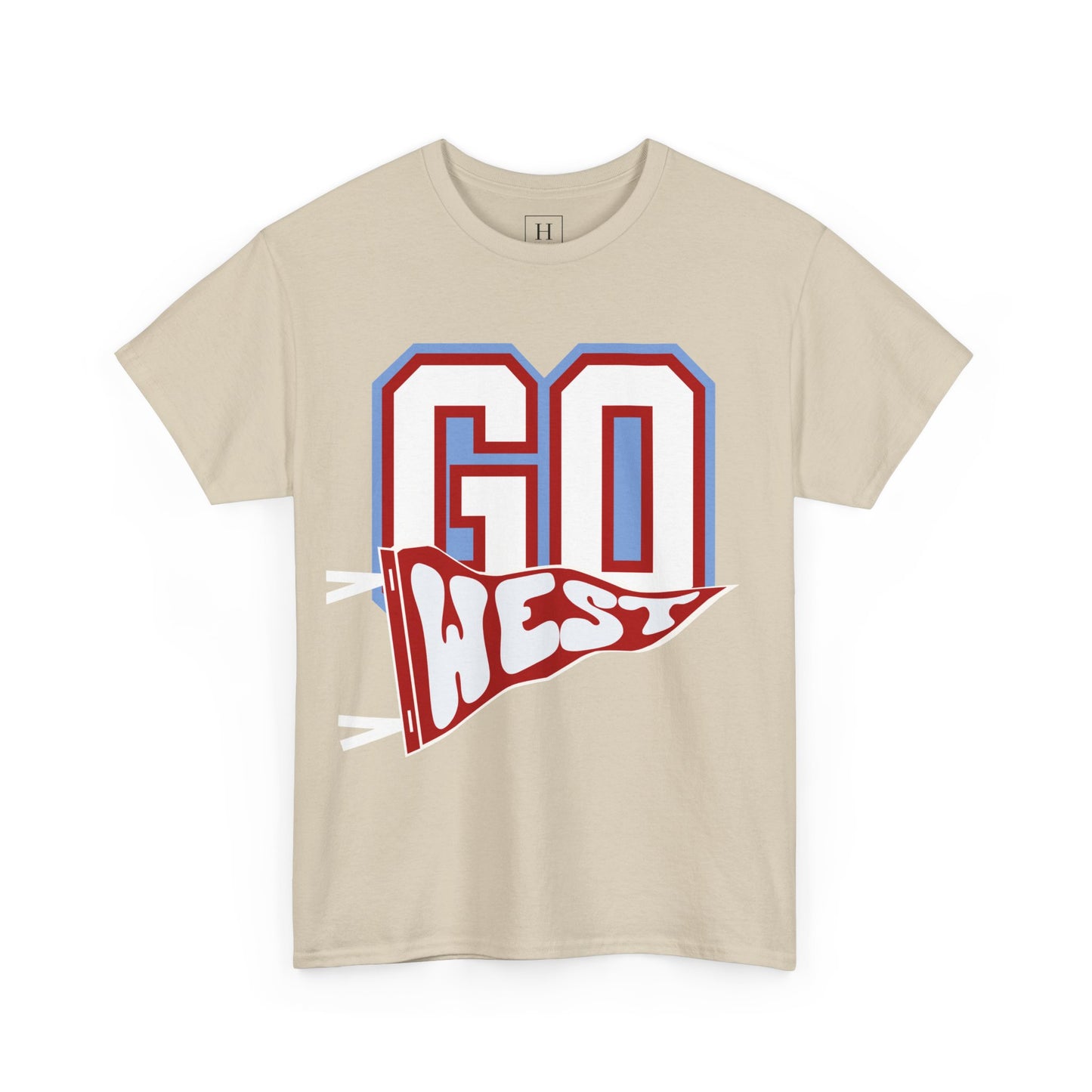 GO WEST Pennant Flag - Unisex