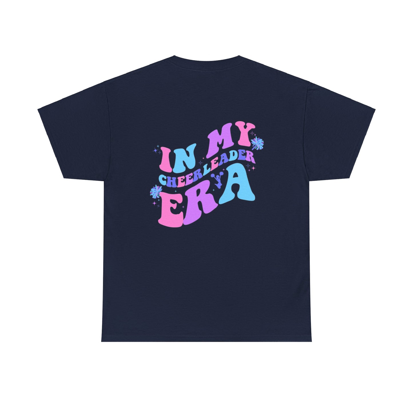 in my cheerleading era front and back cheer adult t-shirt