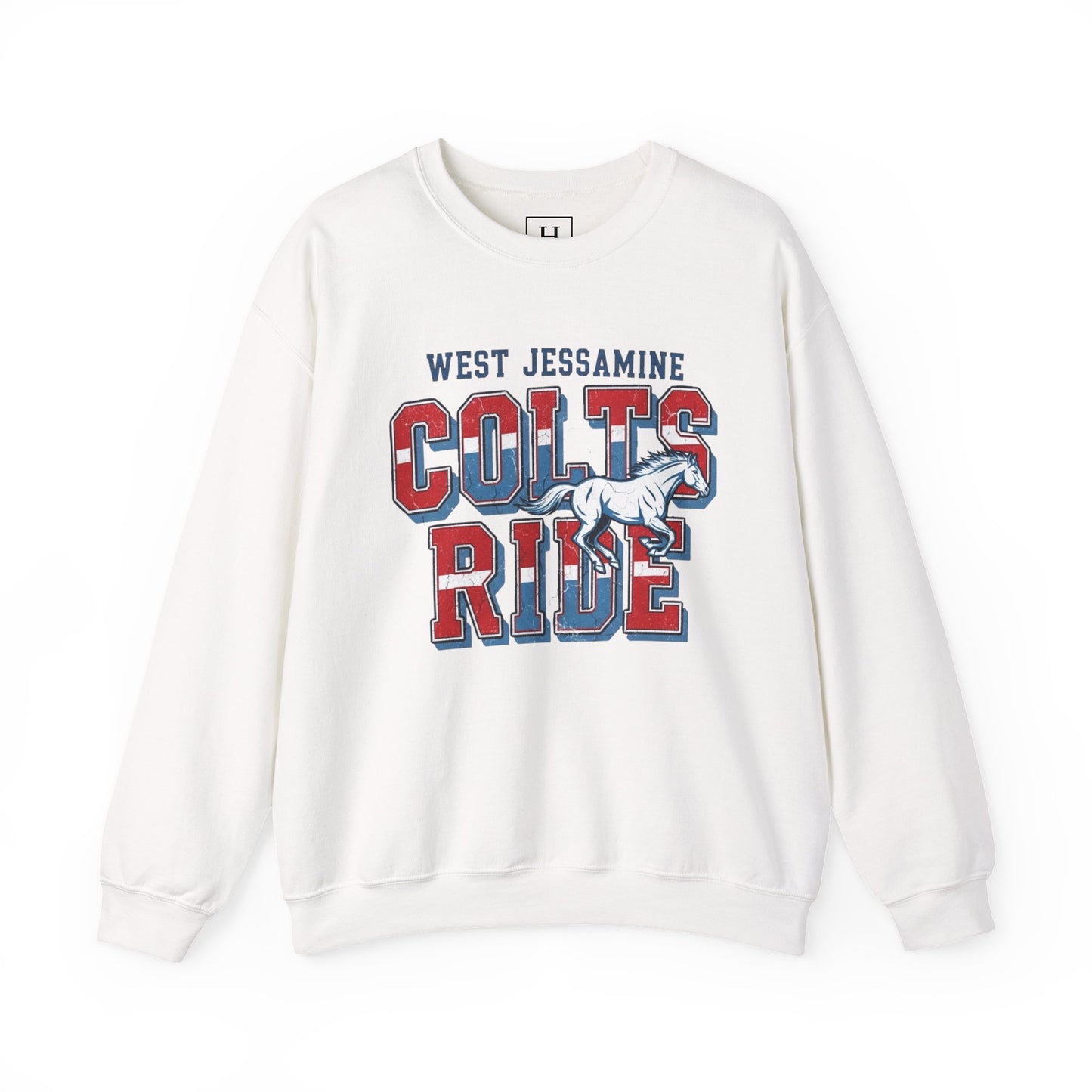 Crewneck Sweatshirt - West Jess RIDE COLTS Sweater