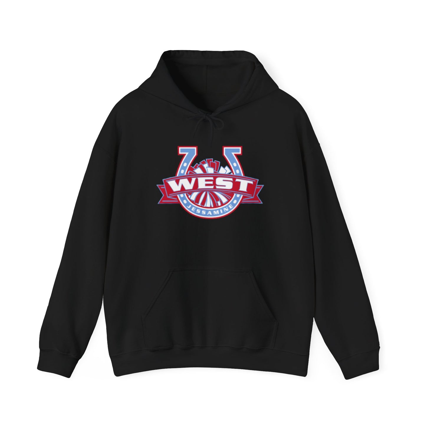 West Jessamine Horseshoe Logo w/ Pom - Cheerleading - Unisex Hoodie
