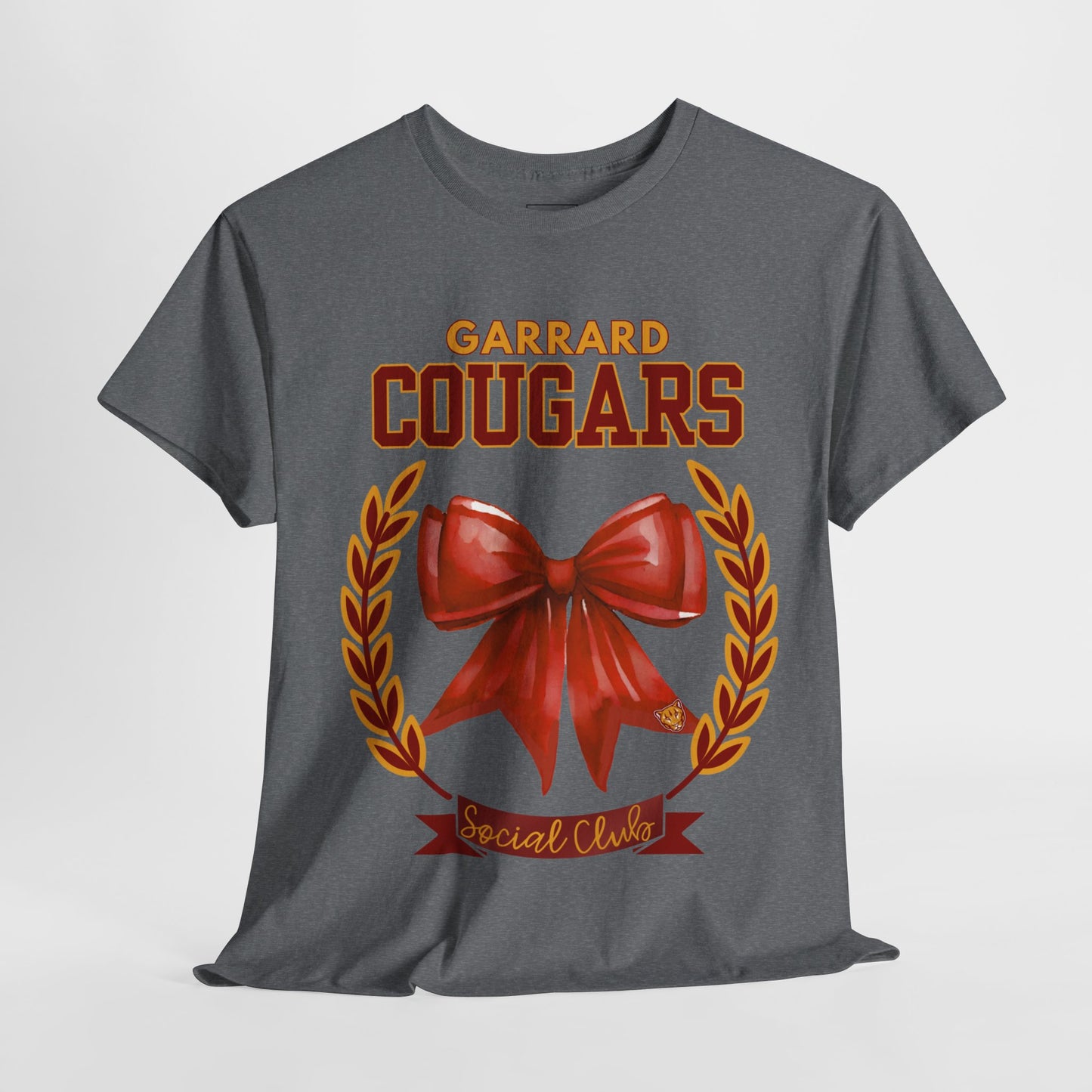 GMS Garrard Middle School Cougars Social Club T-Shirt (Front Only)