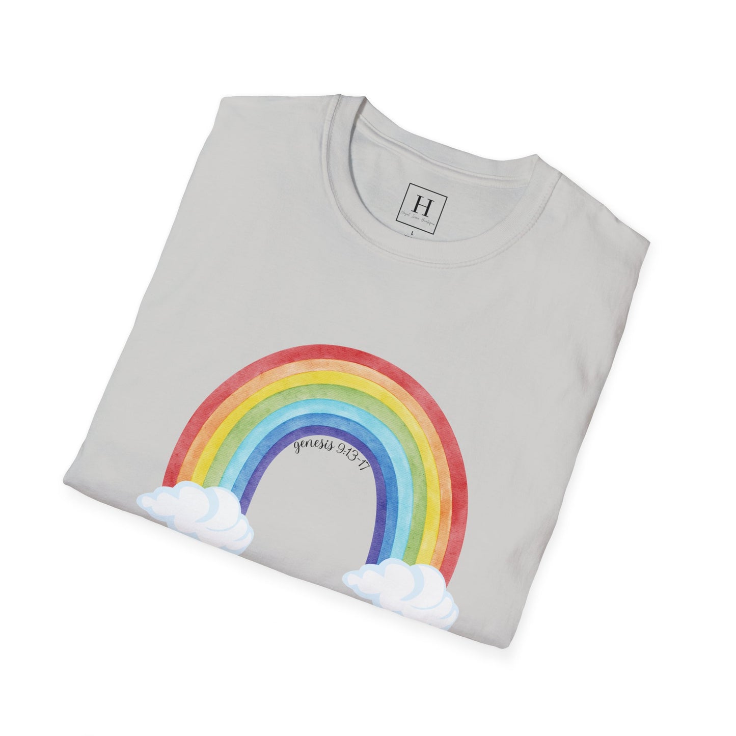 Rainbow God's Promise Genesis 13 Christian T-shirt