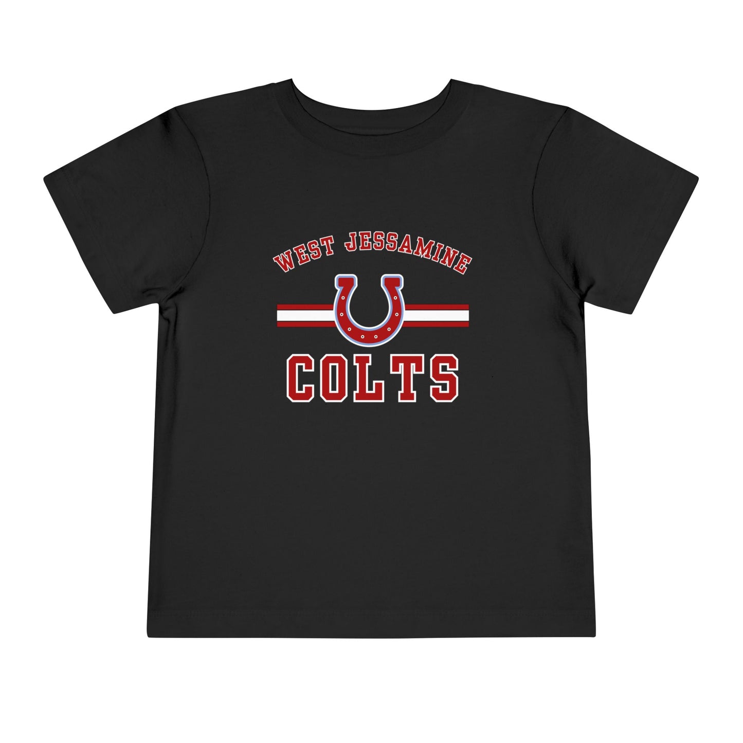 Toddler; West Jessamine Colts with Horseshoe- Unisex T-shirt