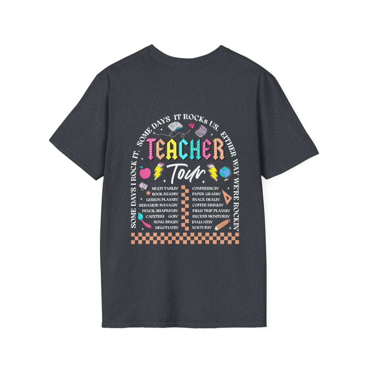 ABCD TOUR Teacher T-Shirt (Front & Back)