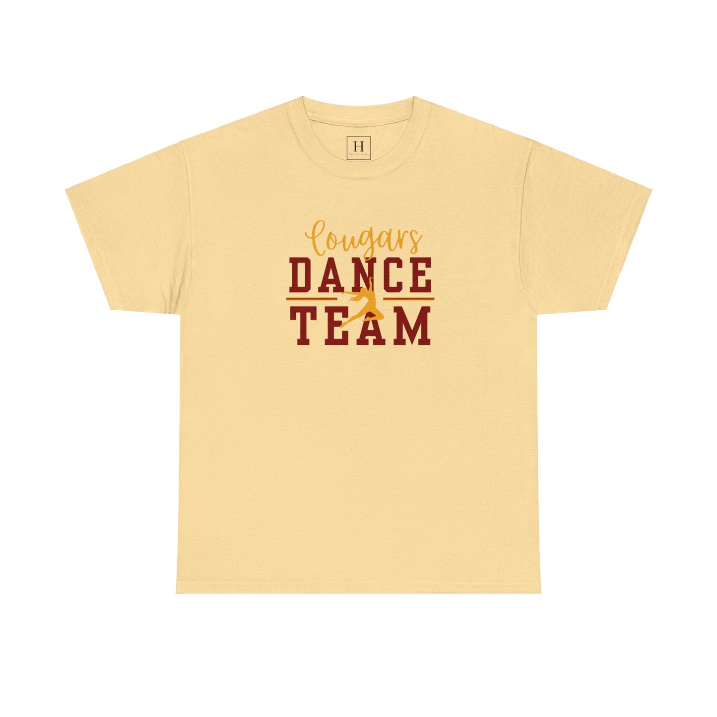 GMS Garrard Middle School Cougars Dance Team T-Shirt (Front Only)