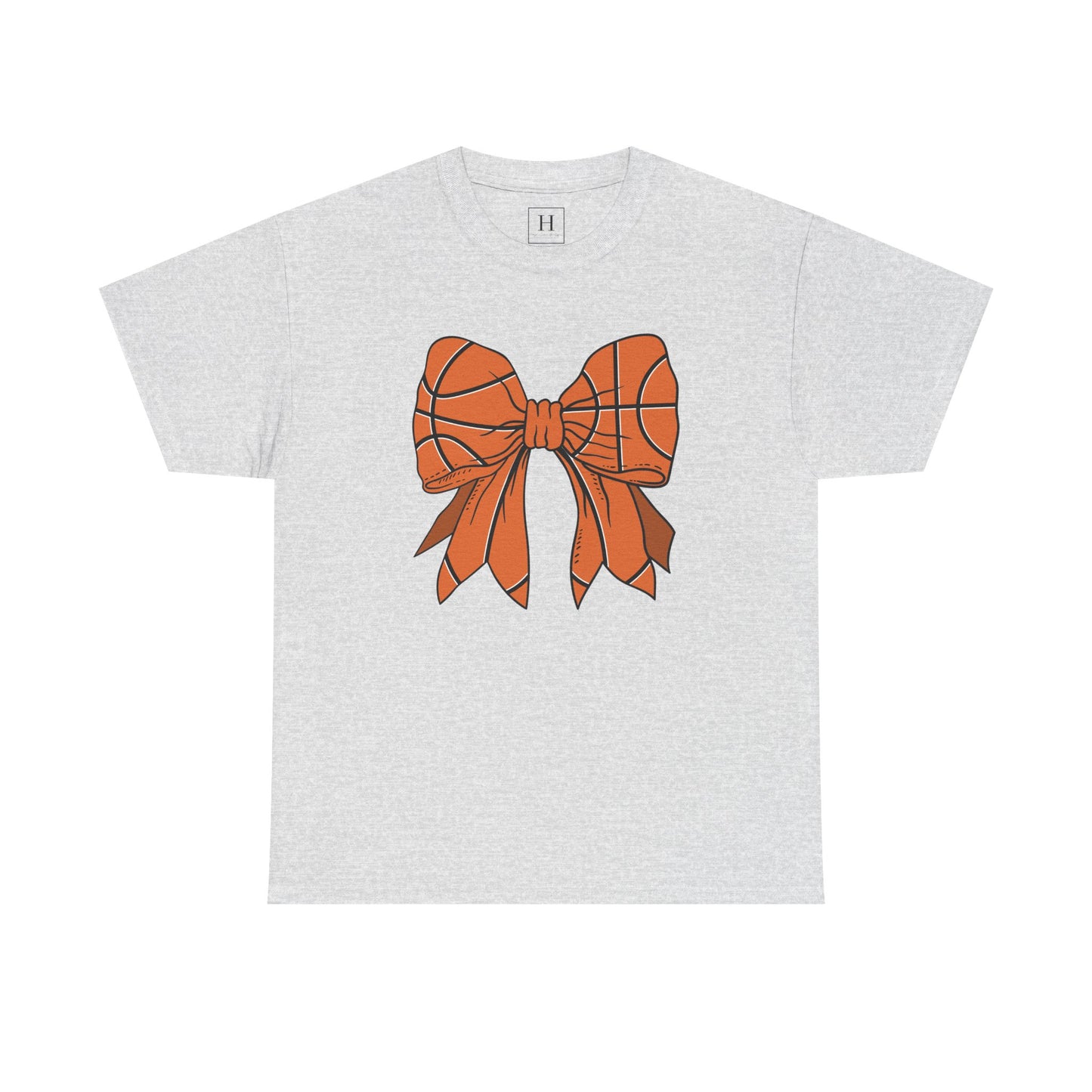 Basketball Sport Bow Tee - Unisex Heavy Cotton