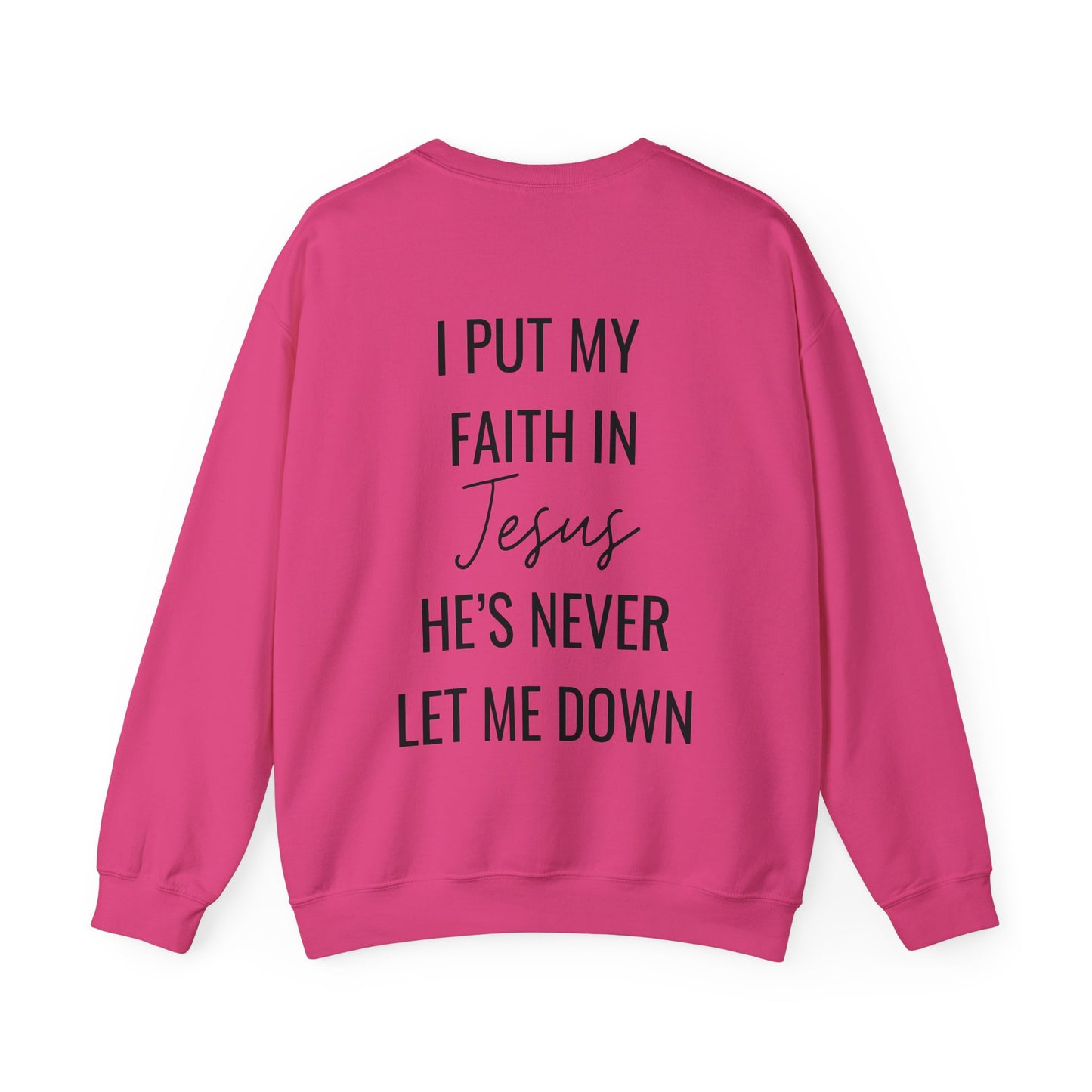 Fearless, Faith In Jesus Christian Sweater (Front and Back)