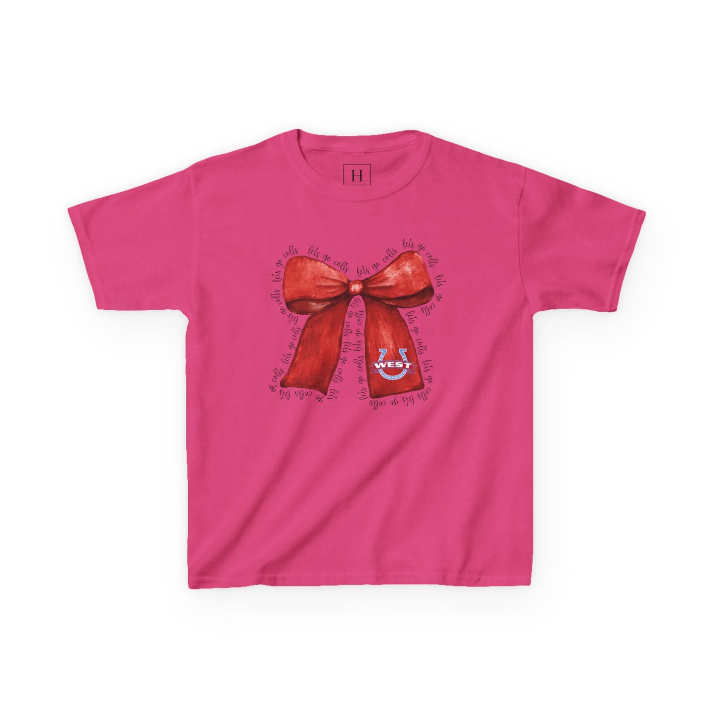 YOUTH --- Let's Go Colts Bow - West Horseshoe Logo Unisex T-Shirt