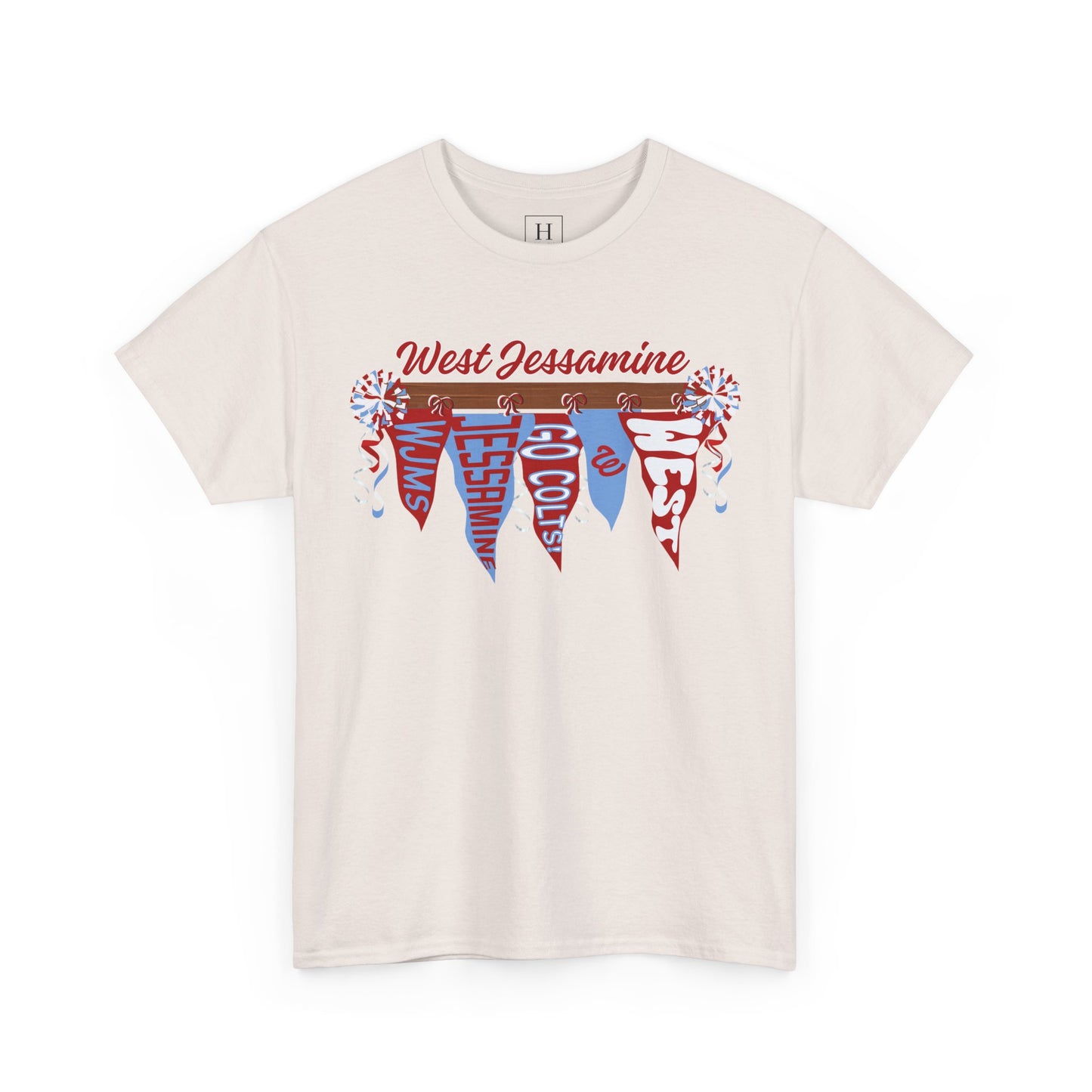 West Jessamine Pennant Flag Colts Cheer Pom - Unisex Shirt