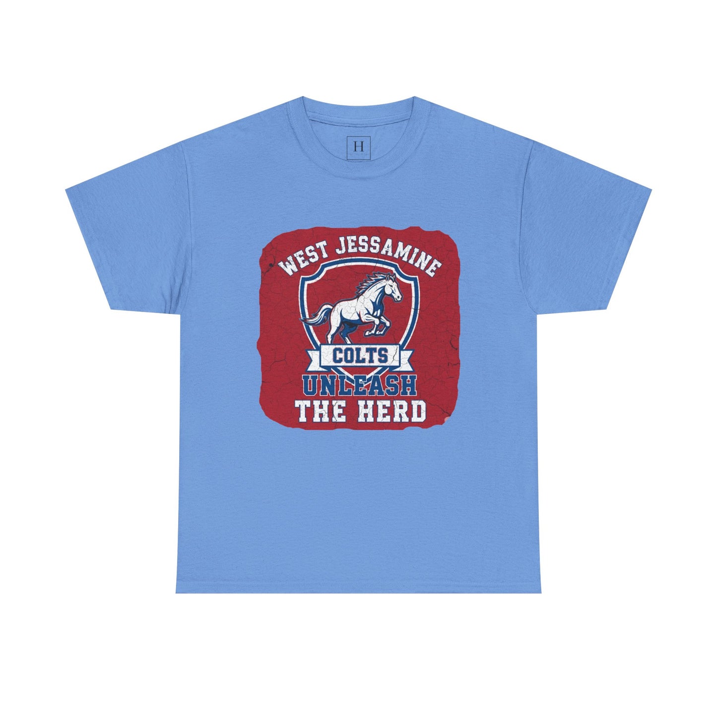 West Jessamine Colts - Unleash The Herd - Red BG Unisex Shirt