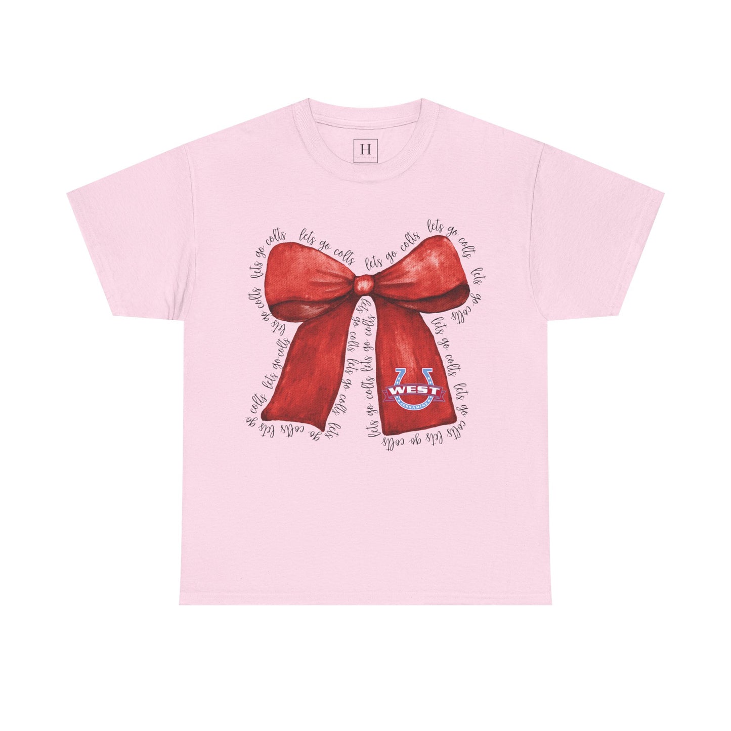 Let's Go Colts Bow - West Horseshoe Logo Unisex T-Shirt