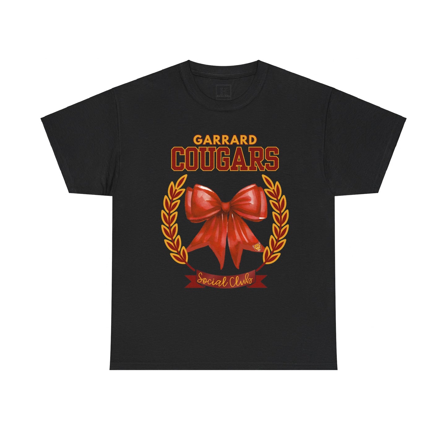 GMS Garrard Middle School Cougars Social Club T-Shirt (Front Only)