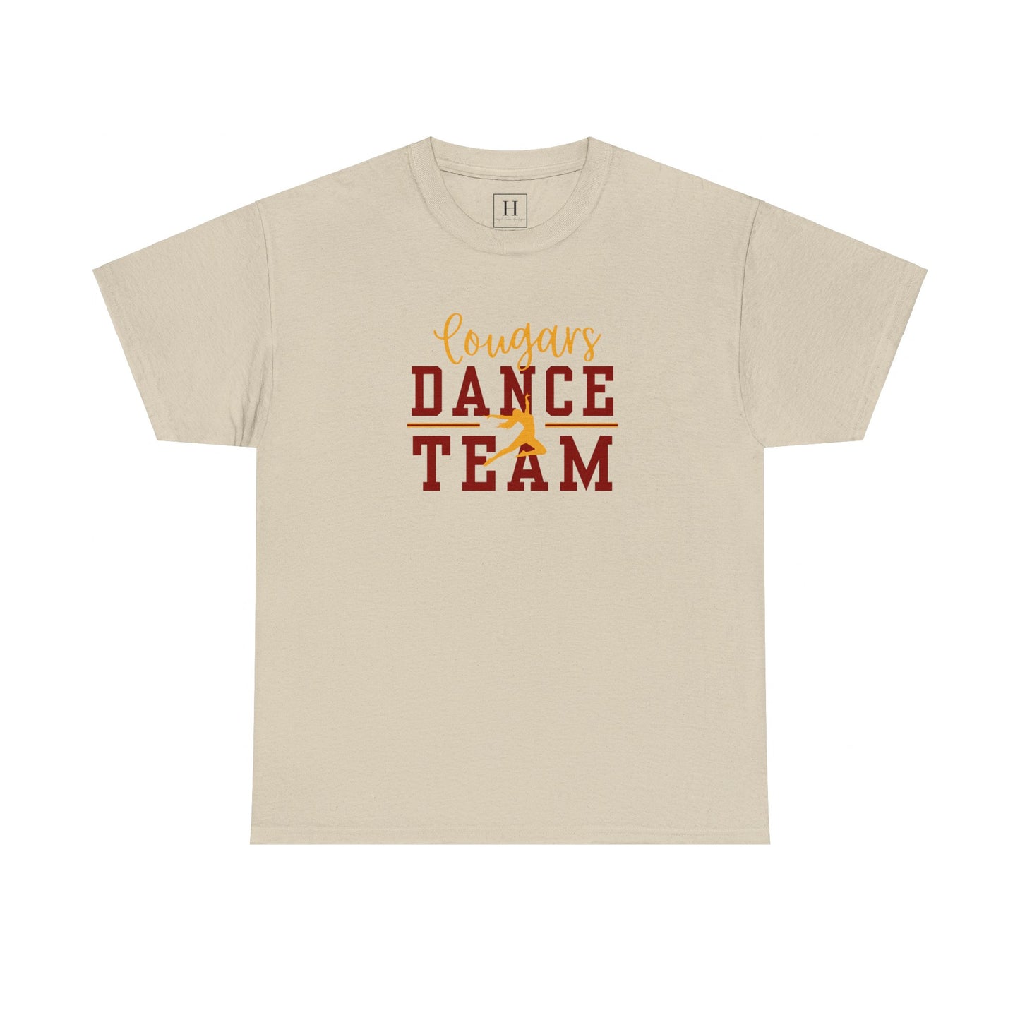 GMS Garrard Middle School Cougars Dance Team T-Shirt (Front Only)