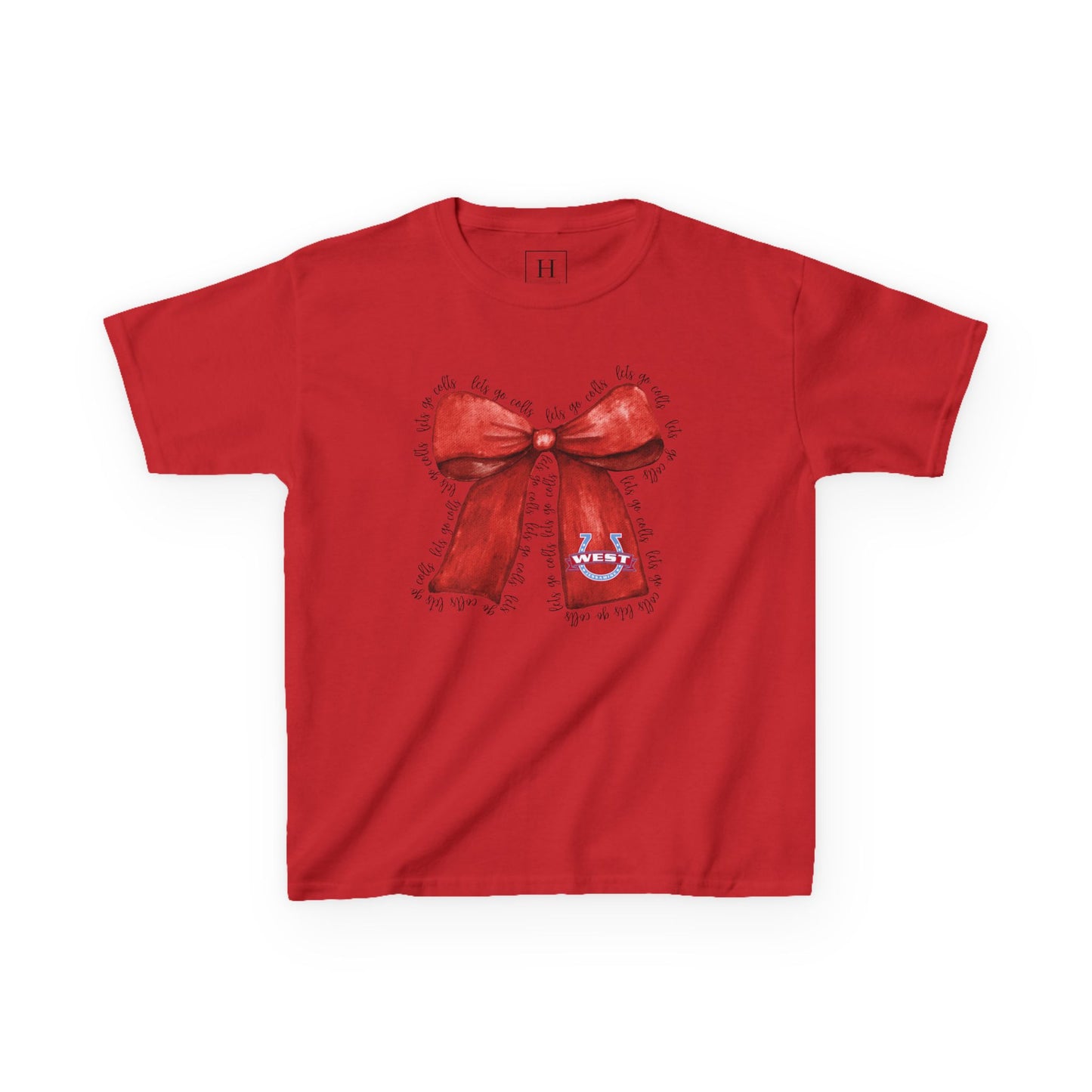 YOUTH --- Let's Go Colts Bow - West Horseshoe Logo Unisex T-Shirt