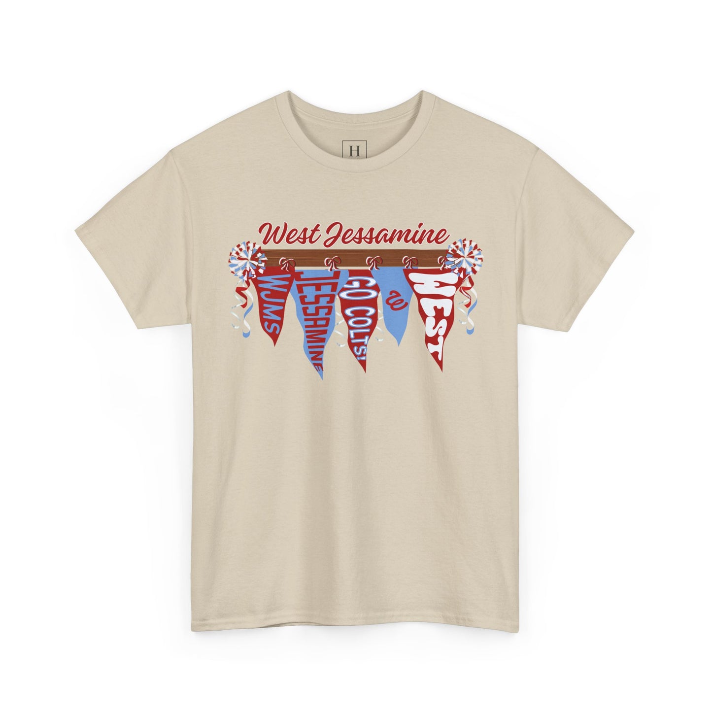 West Jessamine Pennant Flag Colts Cheer Pom - Unisex Shirt