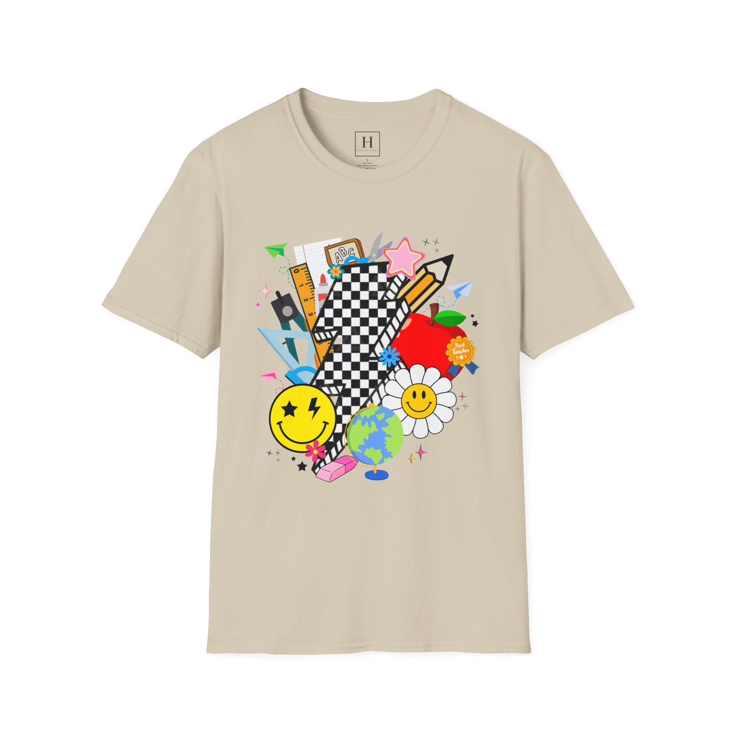 Retro Teacher T-Shirt (Front Only)