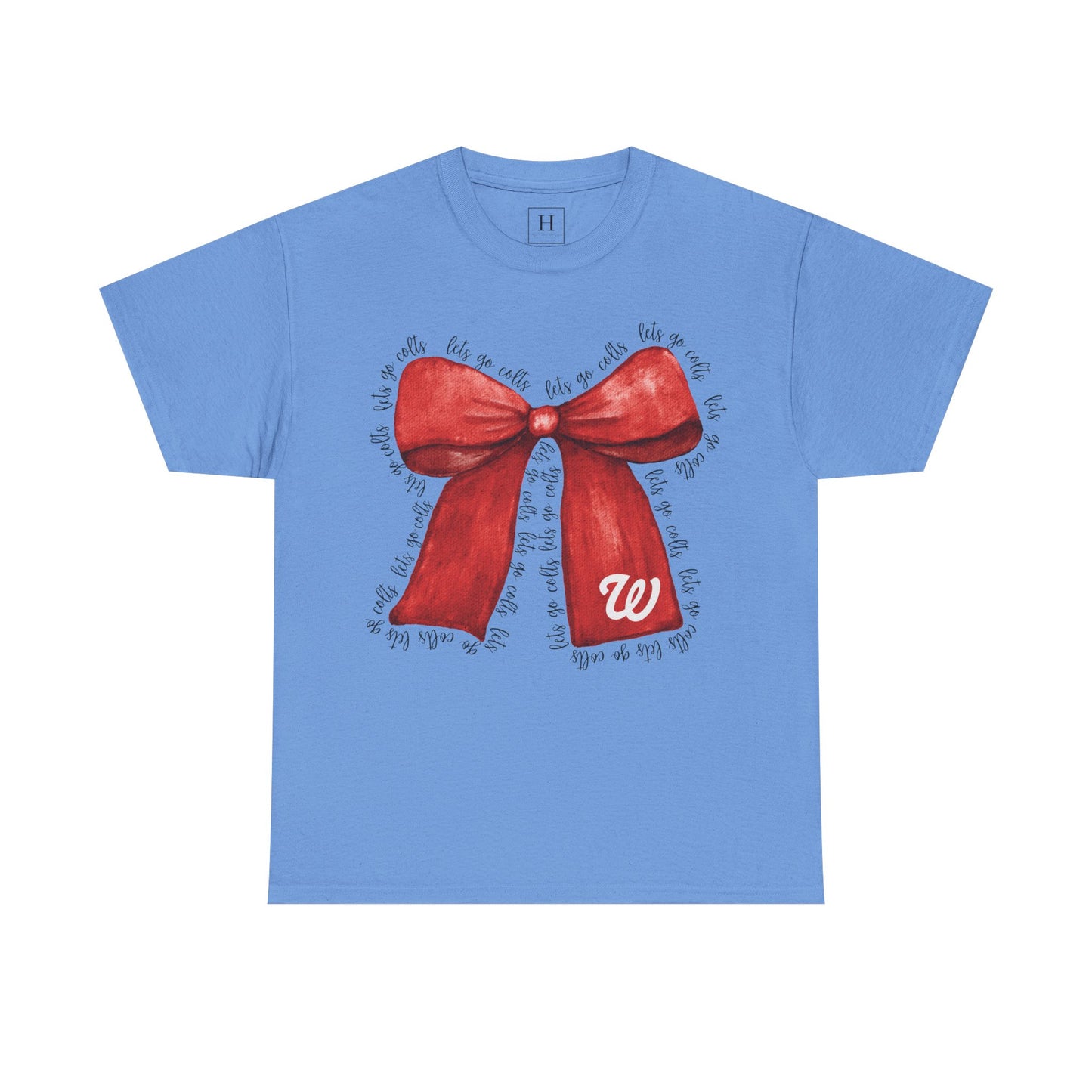 WJ Let's Go Colts Cheer Bow w/ WJ logo - Unisex Shirt