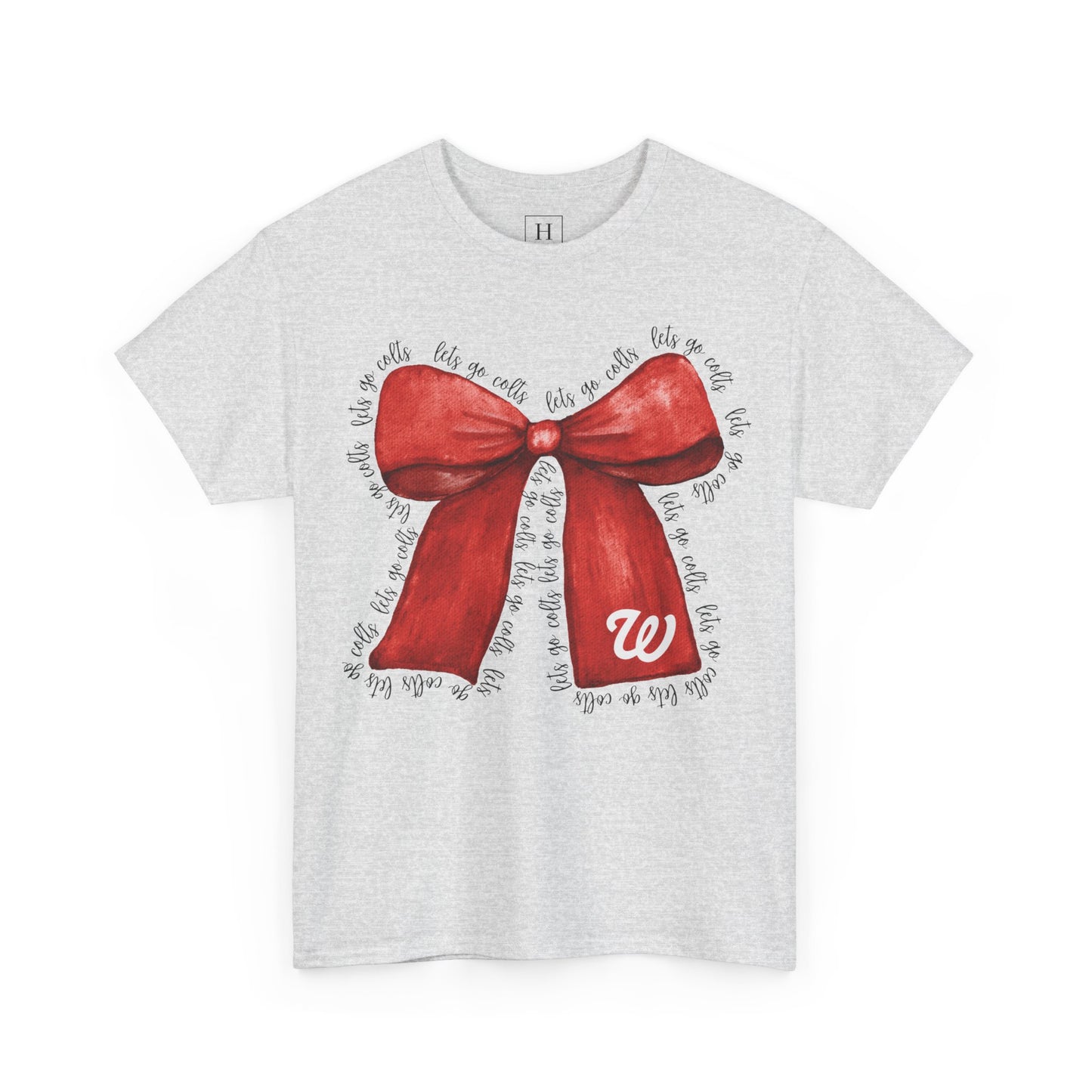WJ Let's Go Colts Cheer Bow w/ WJ logo - Unisex Shirt