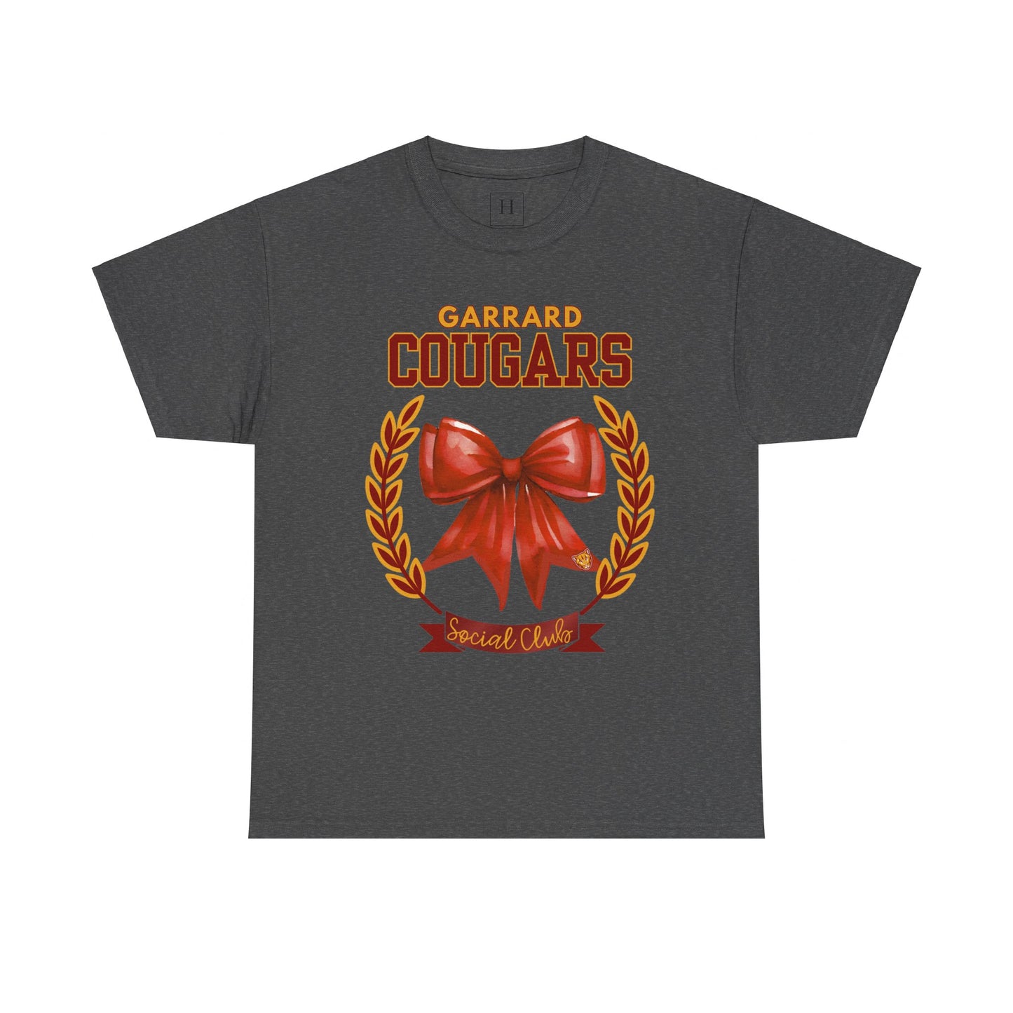 GMS Garrard Middle School Cougars Social Club T-Shirt (Front Only)