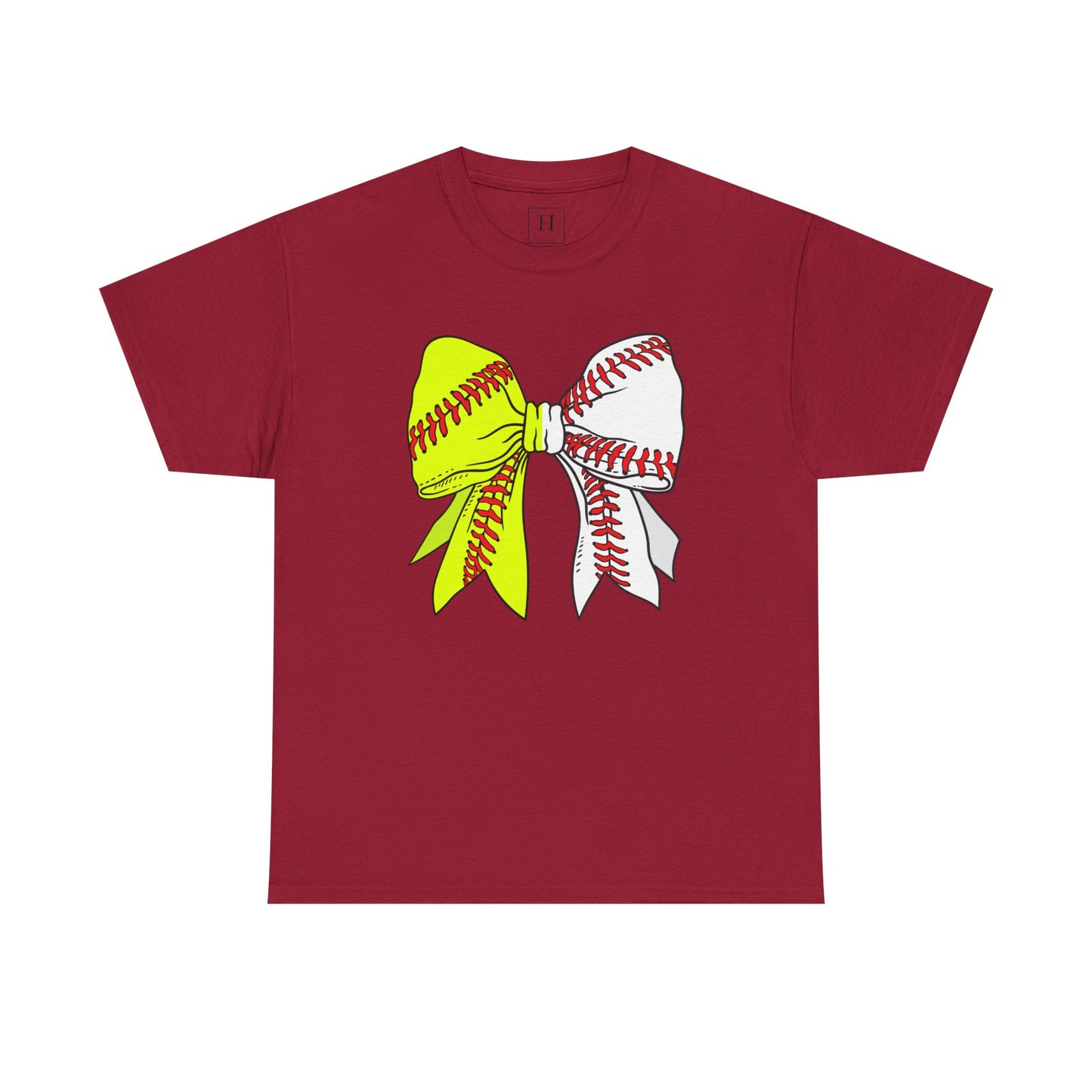 Softball Baseball Bow Unisex Tee - Sports Mama