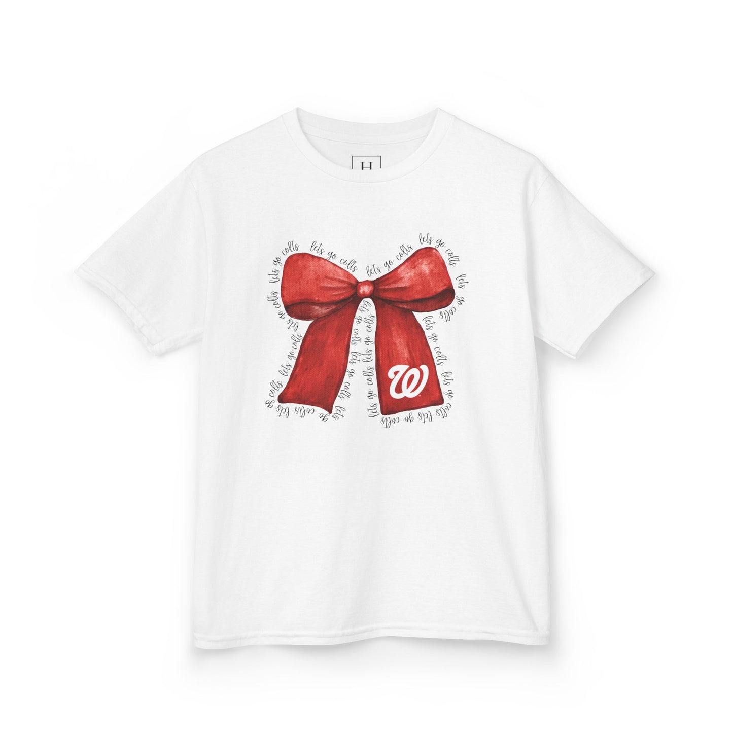 YOUTH - Let's Go Colts Bow - W Logo Unisex T-Shirt