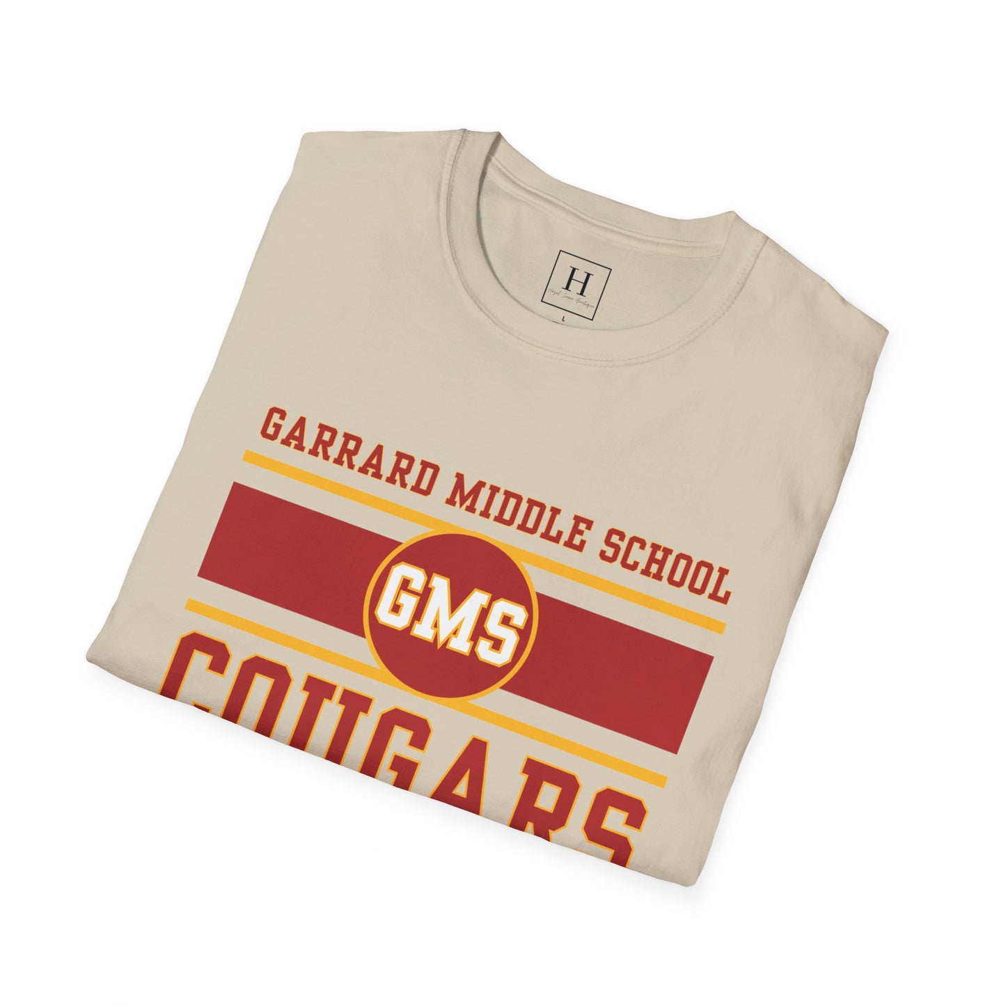 GMS Garrard Middle School Cougars T-Shirt (Front Only)