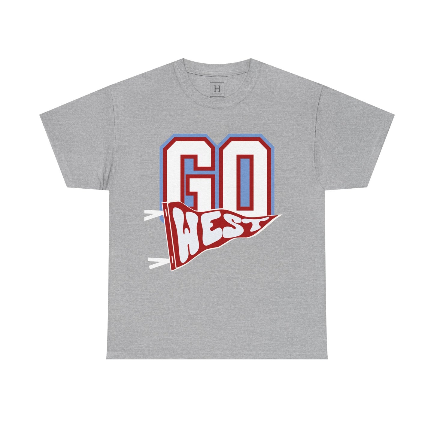 GO WEST Pennant Flag - Unisex