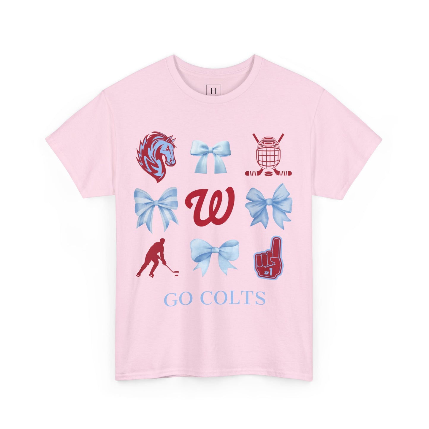 West Jessamine Colts Coquette Hockey Bows - Unisex Tee