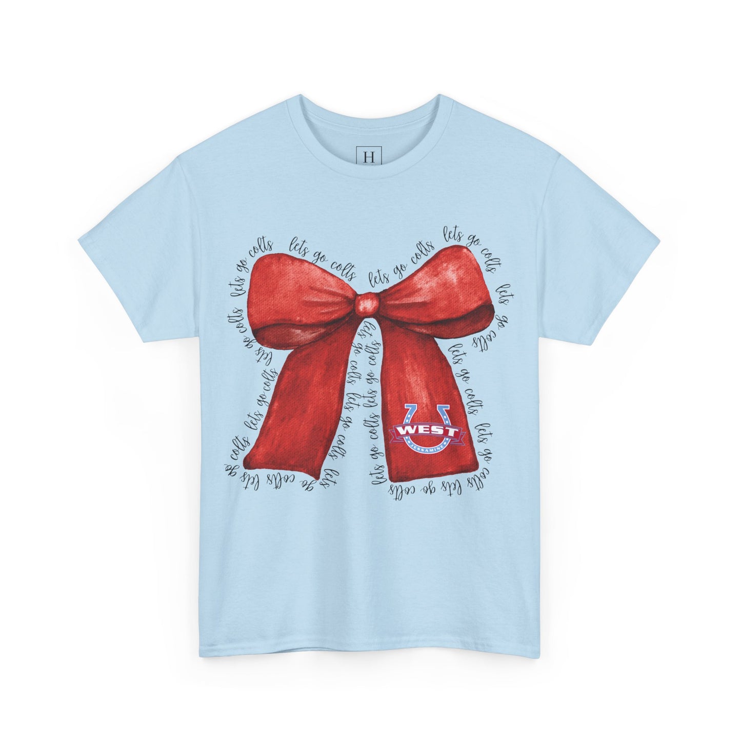 Let's Go Colts Bow - West Horseshoe Logo Unisex T-Shirt