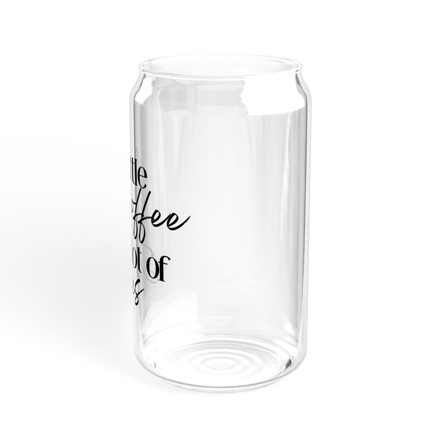 coffee and jesus Sipper Glass, 16oz