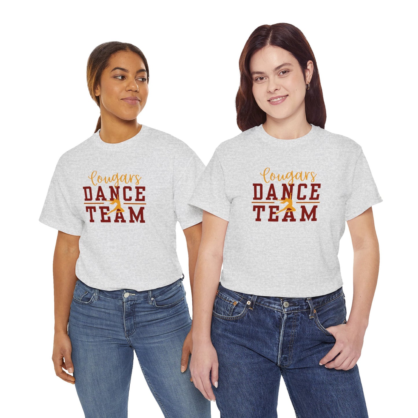 GMS Garrard Middle School Cougars Dance Team T-Shirt (Front Only)