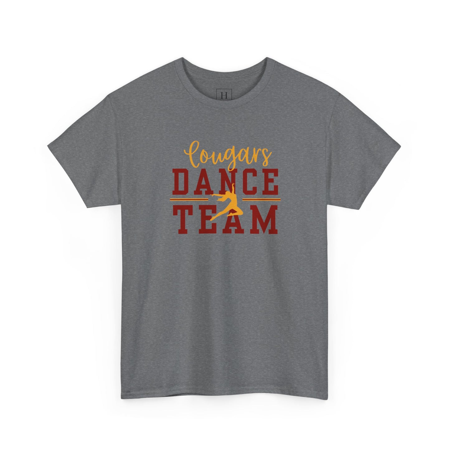 GMS Garrard Middle School Cougars Dance Team T-Shirt (Front Only)