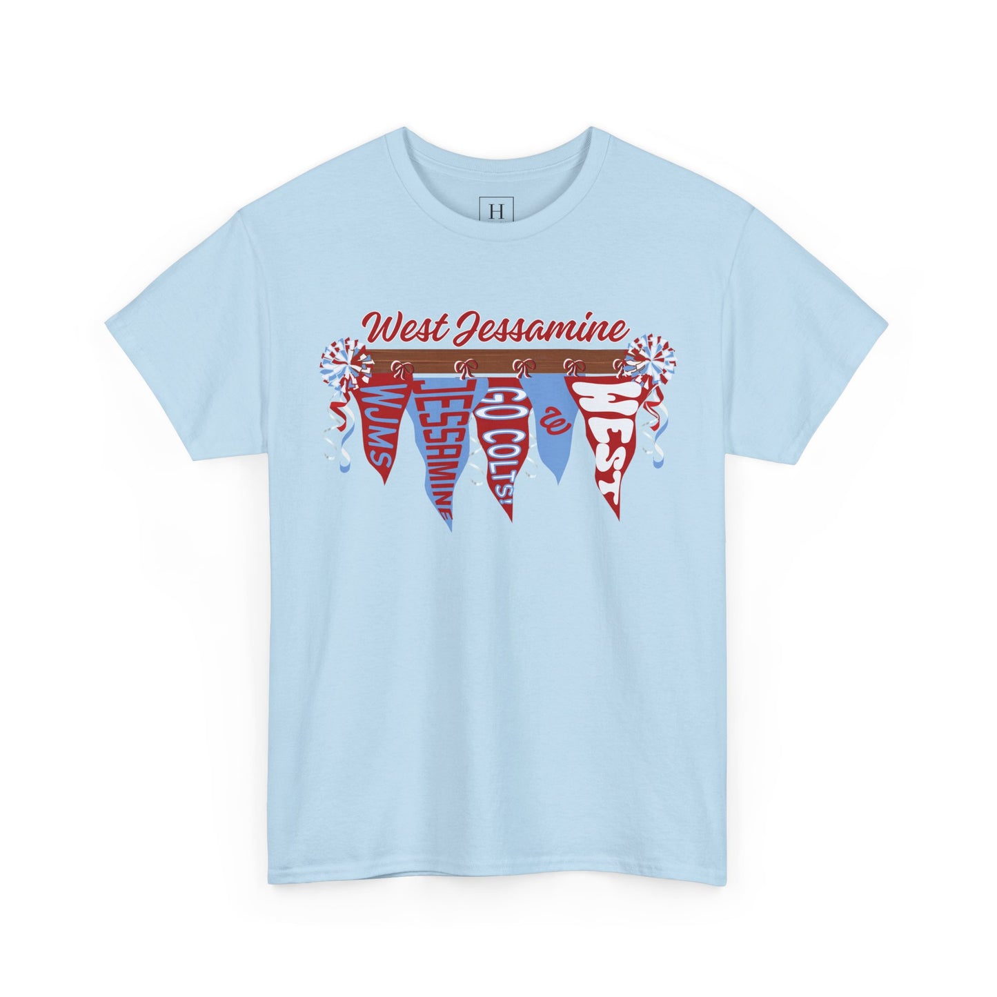 West Jessamine Pennant Flag Colts Cheer Pom - Unisex Shirt
