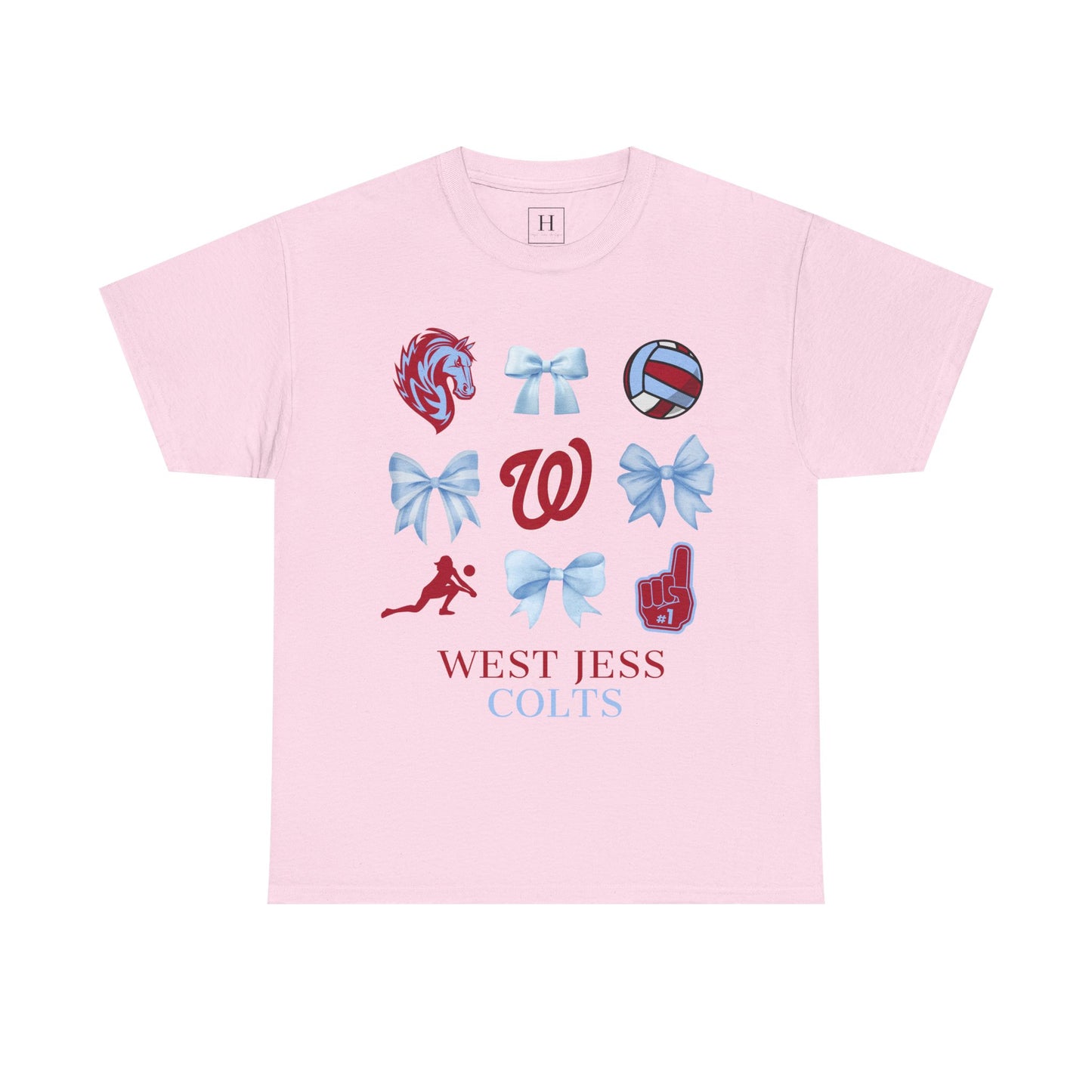 Volleyball Coquette Bows Unisex Tee - West Jessamine