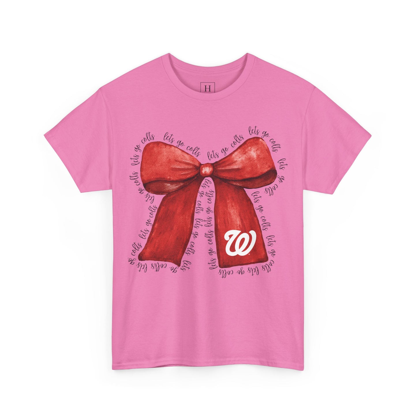 Let's Go Colts Bow - W Logo Unisex T-Shirt