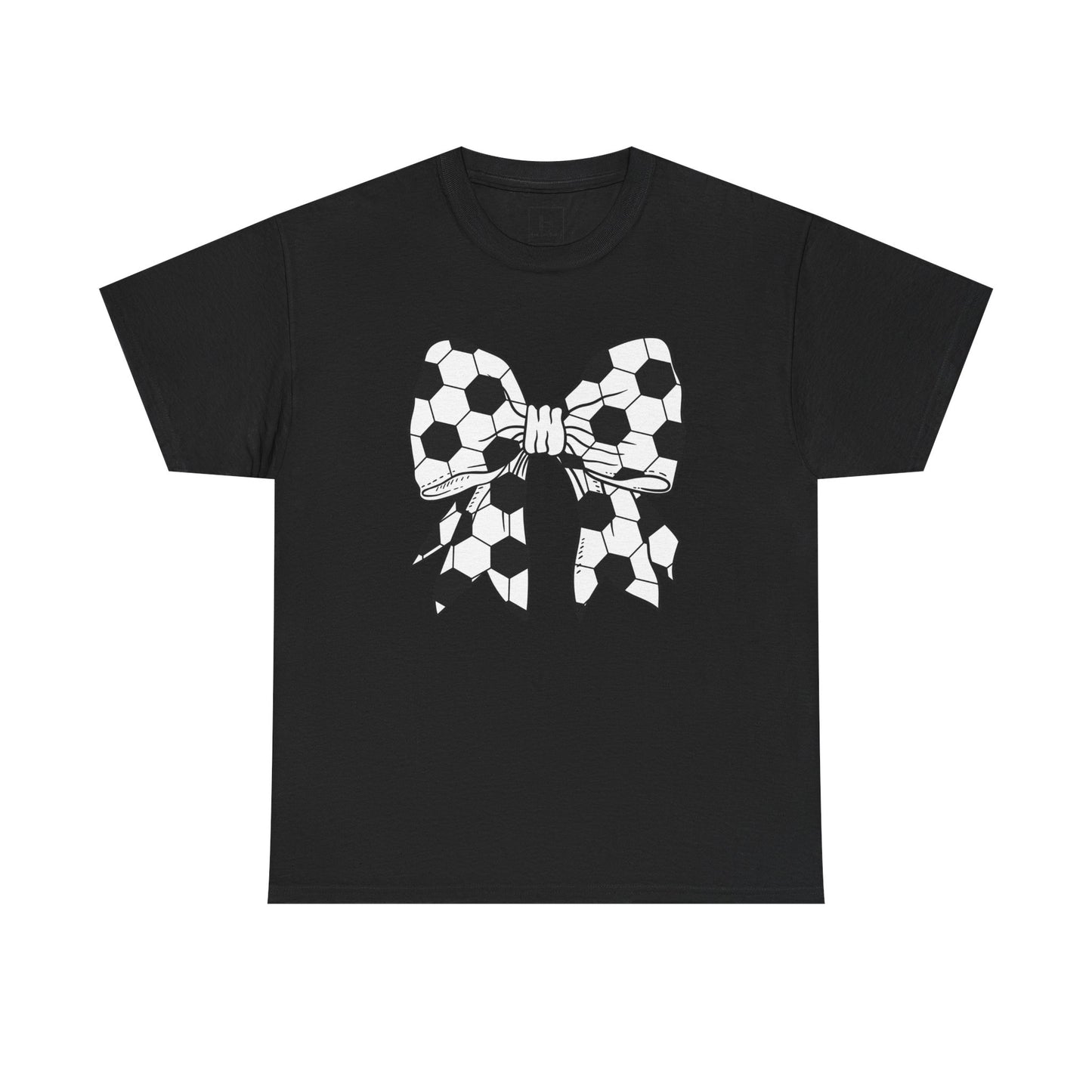 Soccer Sport Bow Tee - Unisex Heavy Cotton