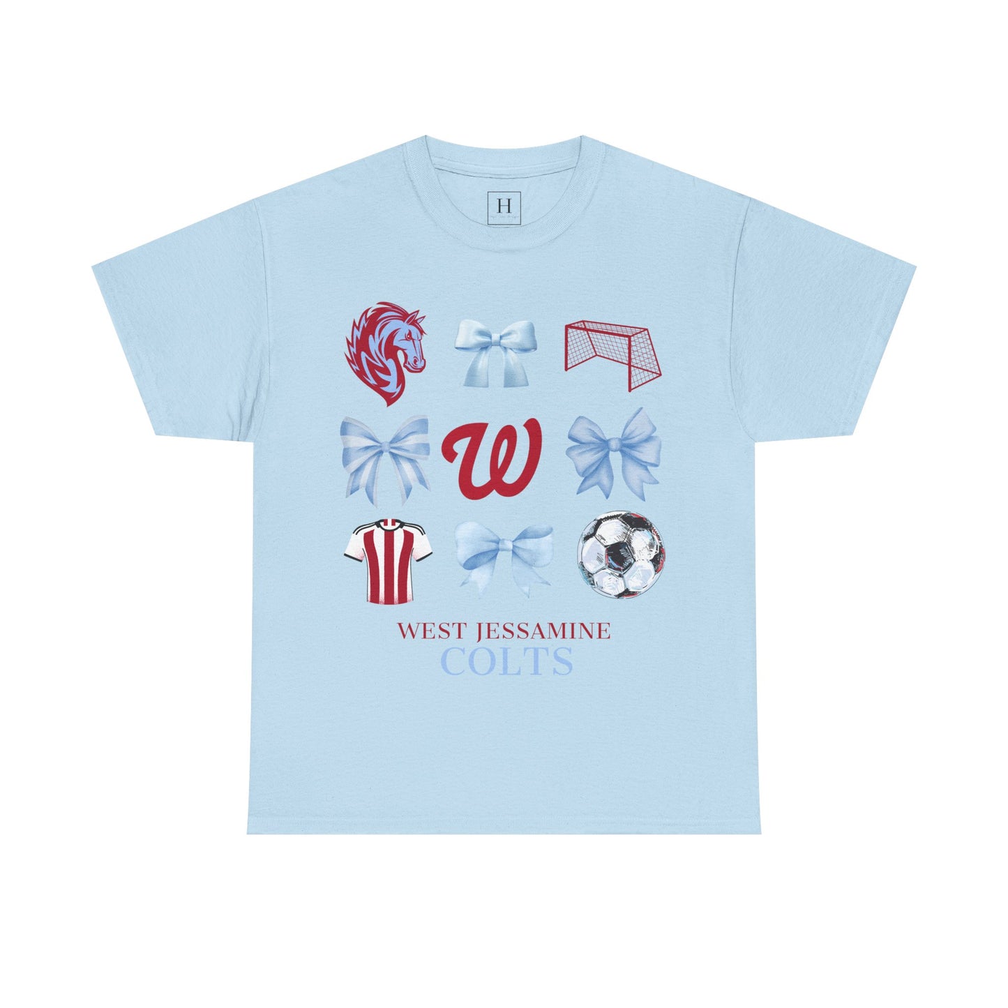 Copy of West Jessamine Colts Coquette Soccer Bows - Unisex Tee