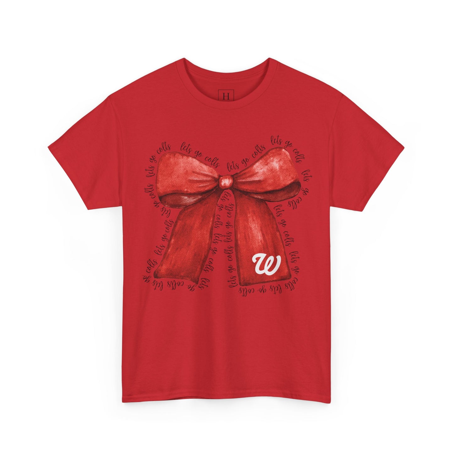 WJ Let's Go Colts Cheer Bow w/ WJ logo - Unisex Shirt