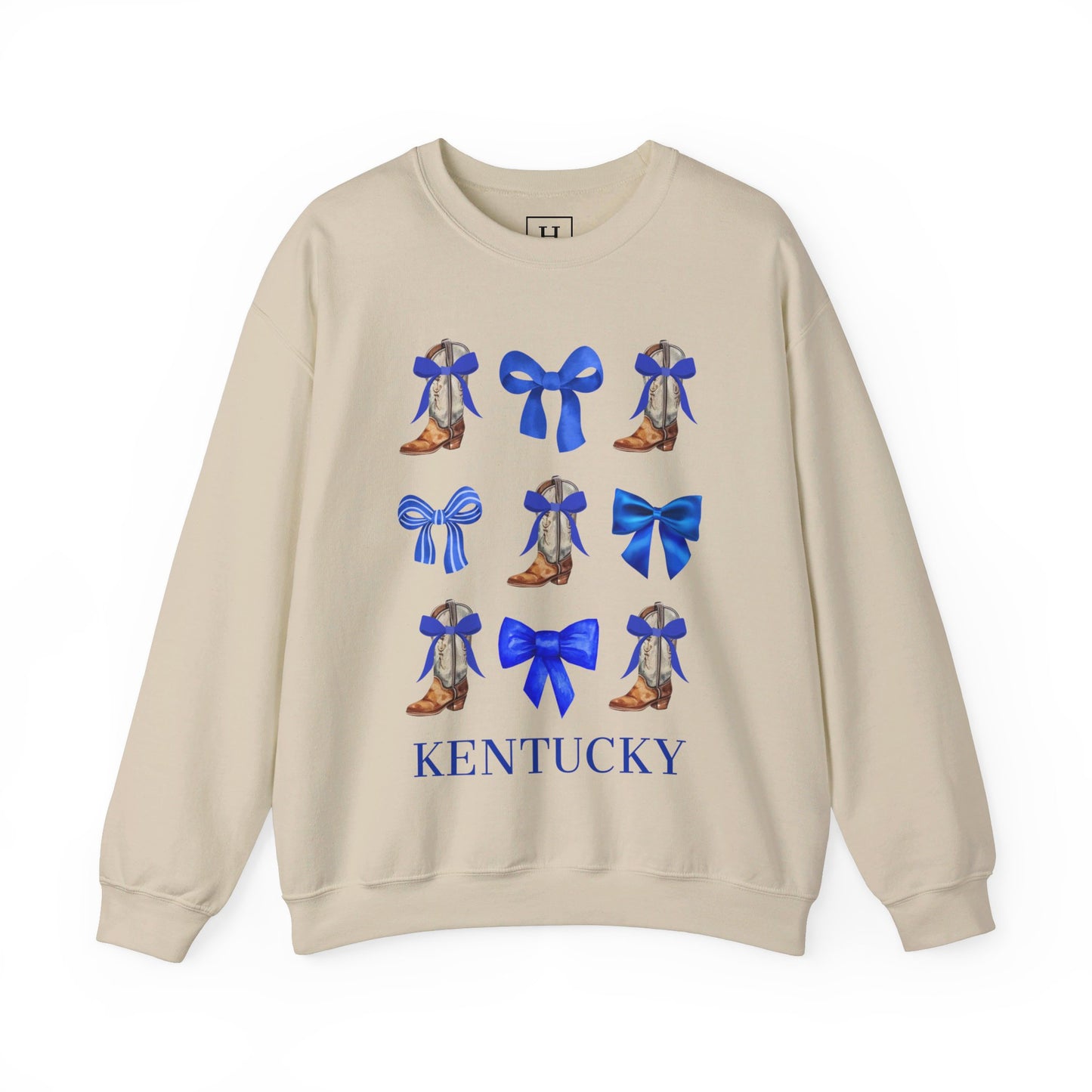 Kentucky Wildcats Coquette Cowgirl Boots & Bows Sweater