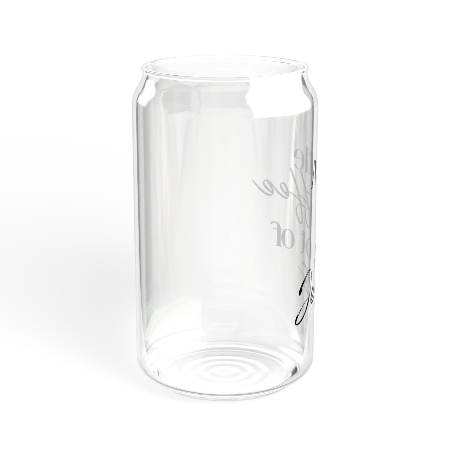 coffee and jesus Sipper Glass, 16oz