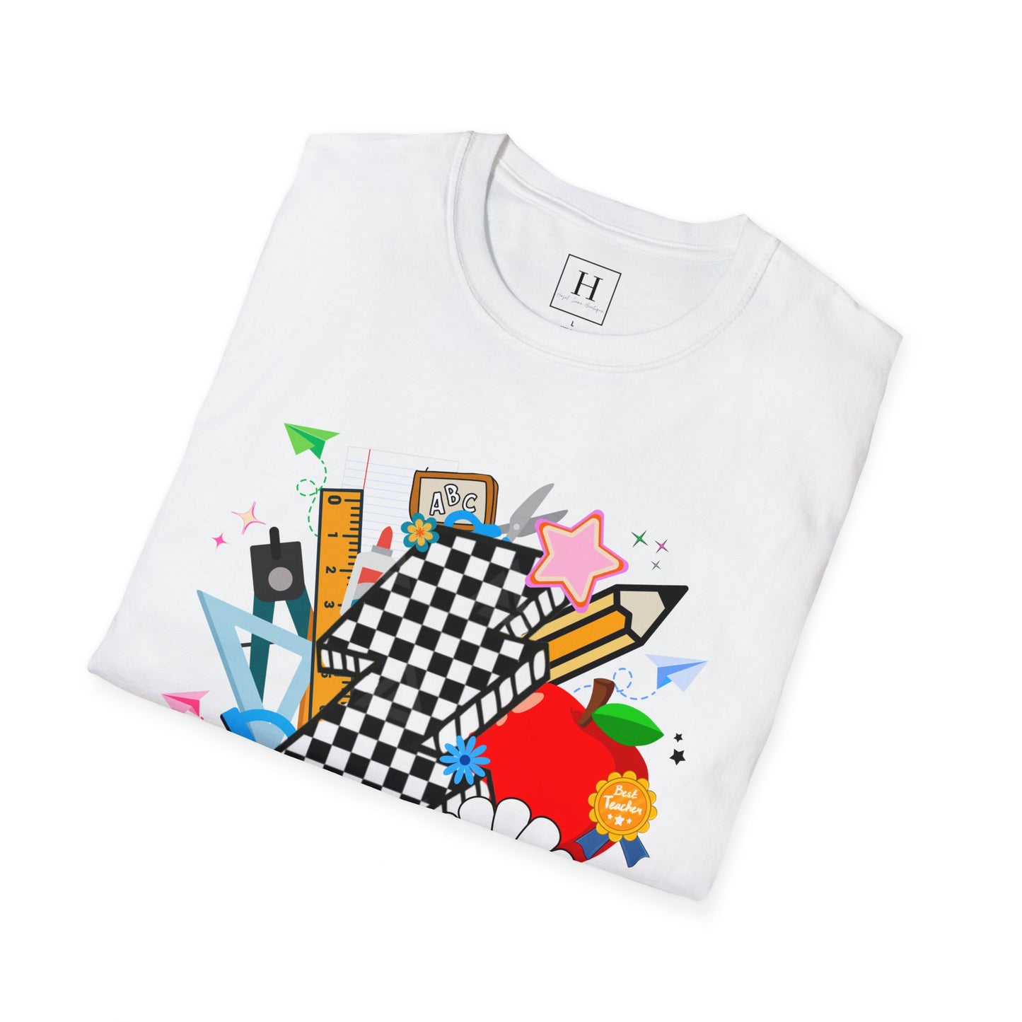 Retro Teacher T-Shirt (Front Only)