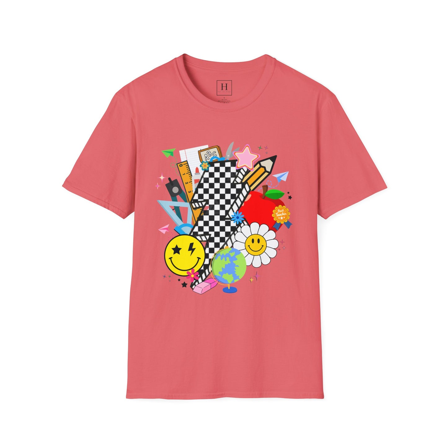 Retro Teacher T-Shirt (Front Only)