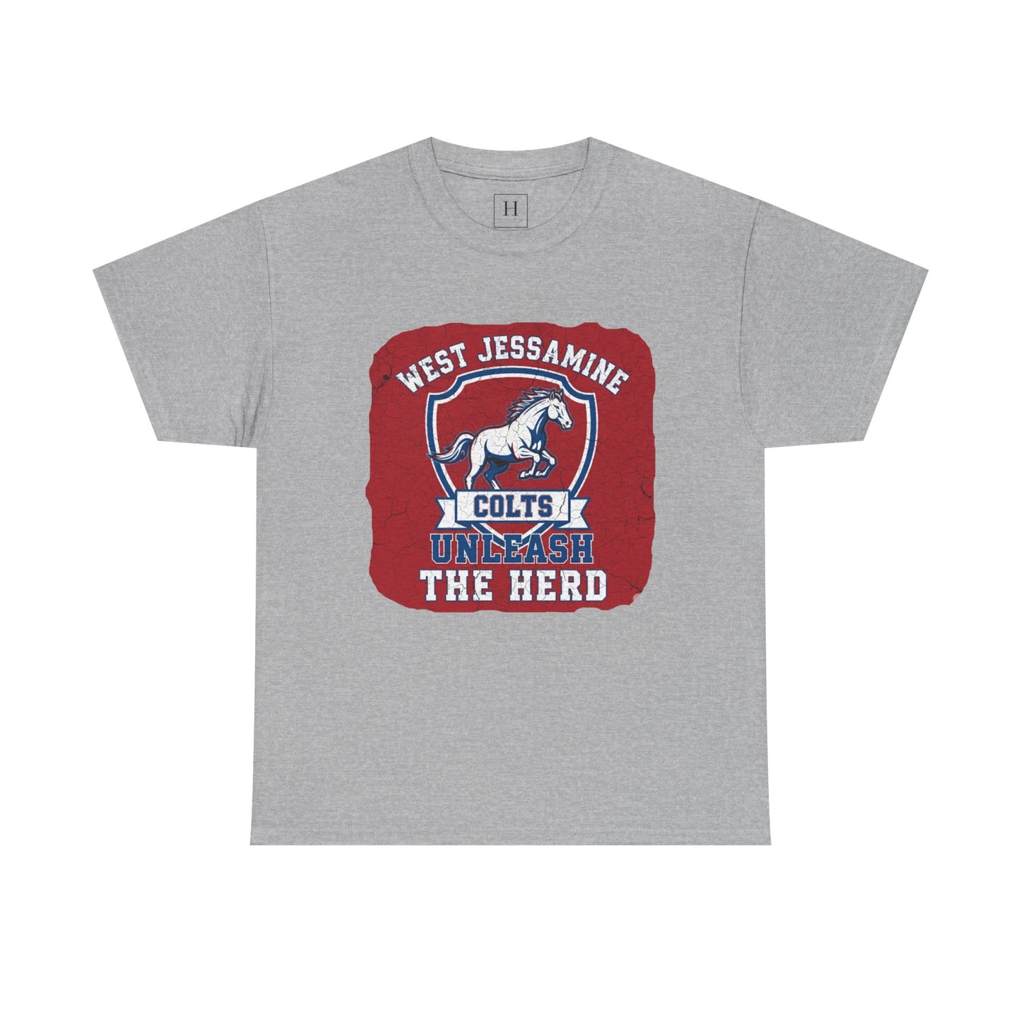 West Jessamine Colts - Unleash The Herd - Red BG Unisex Shirt